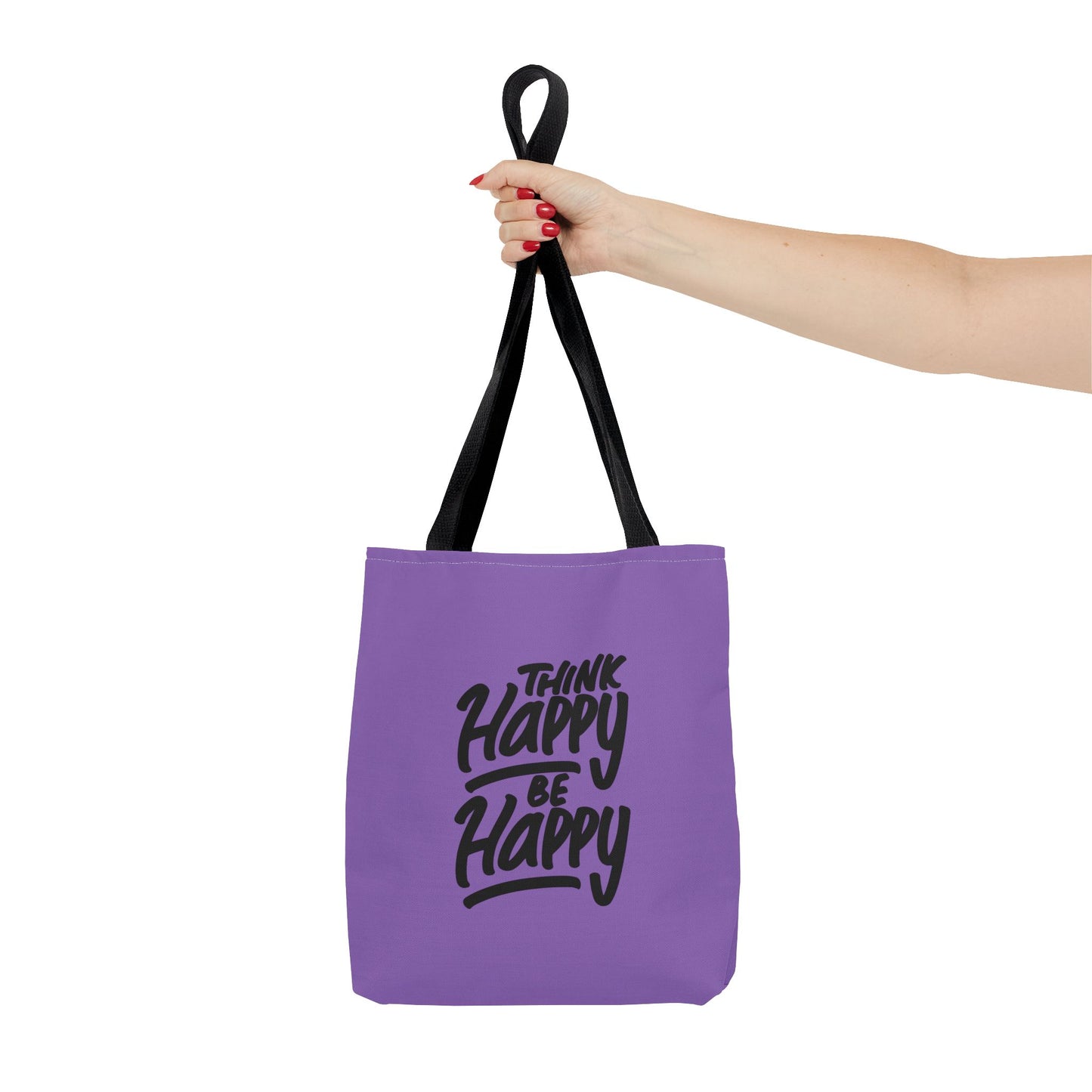 Think Happy Be Happy Tote Bag (AOP)