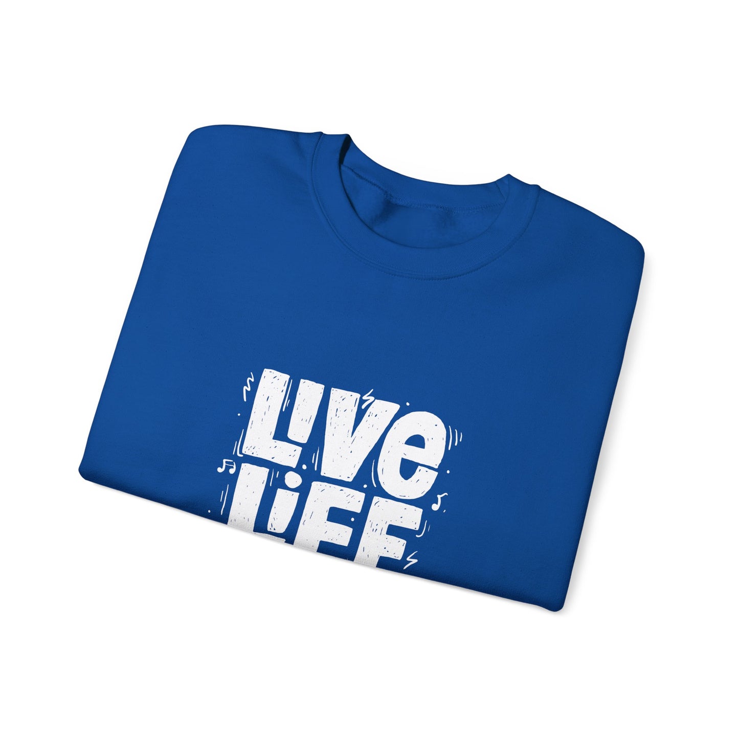 Live Life Loud Unisex Heavy Blend™ Crewneck Sweatshirt