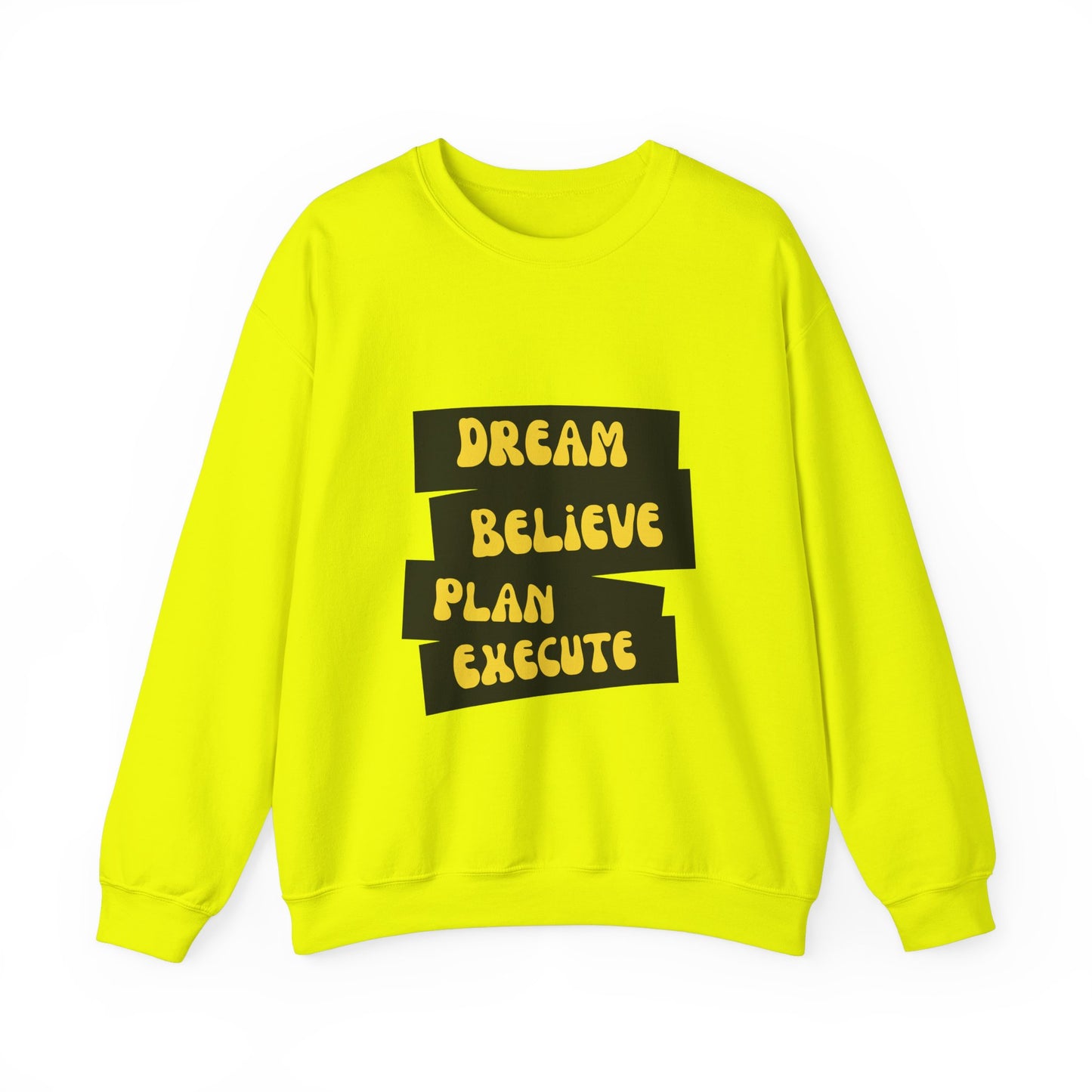 Dream Believe Plan Execute Unisex Heavy Blend™ Crewneck Sweatshirt