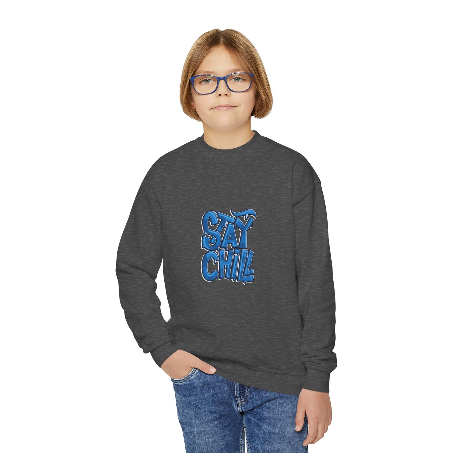 Stay Chill Youth Crewneck Sweatshirt