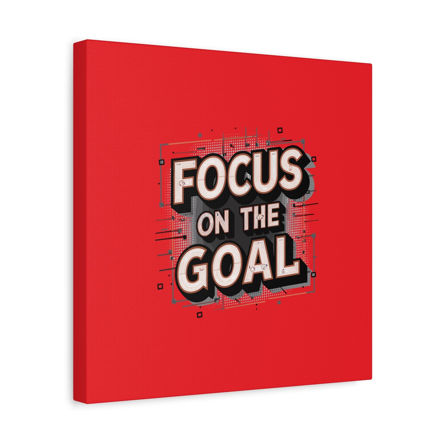 Focus On The Goal Matte Canvas, Stretched, 1.25"