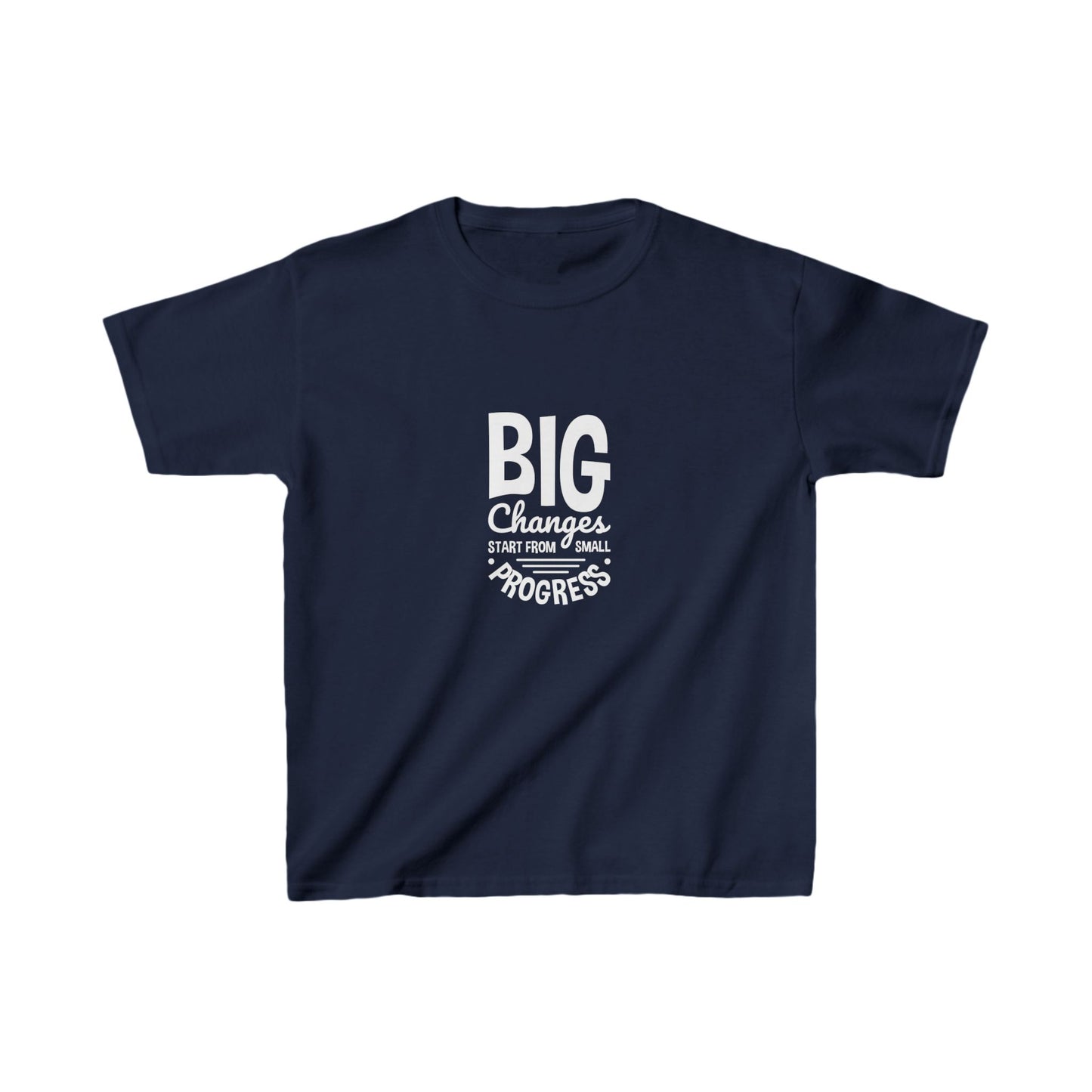 Big Changes Start From Small Progress Kids Heavy Cotton™ Tee