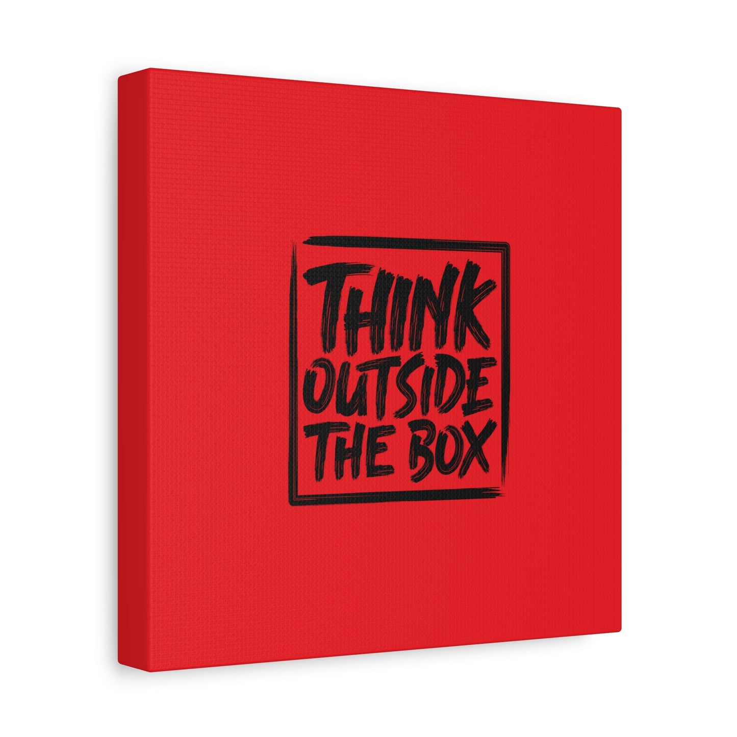 Think Outside The Box Matte Canvas, Stretched, 1.25"