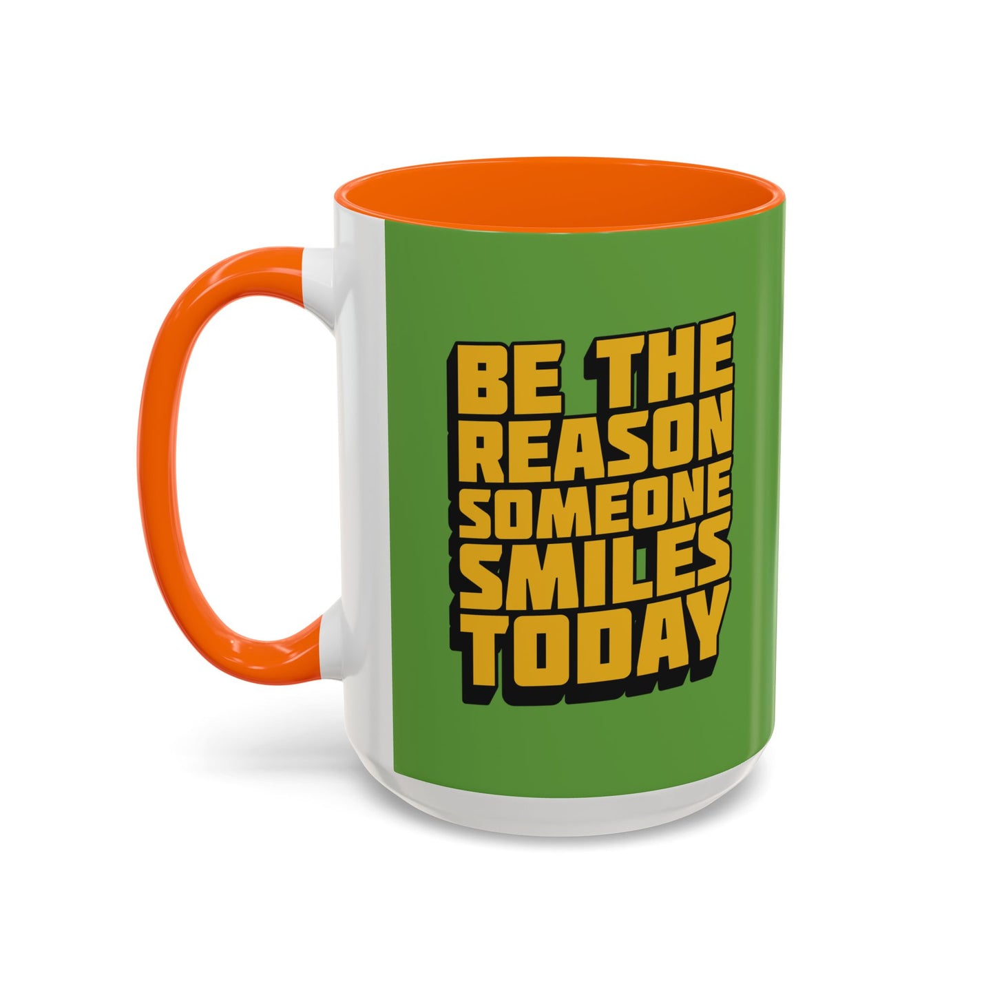 Be The Reason Someone Smiles Today Accent Coffee Mug (11, 15oz)