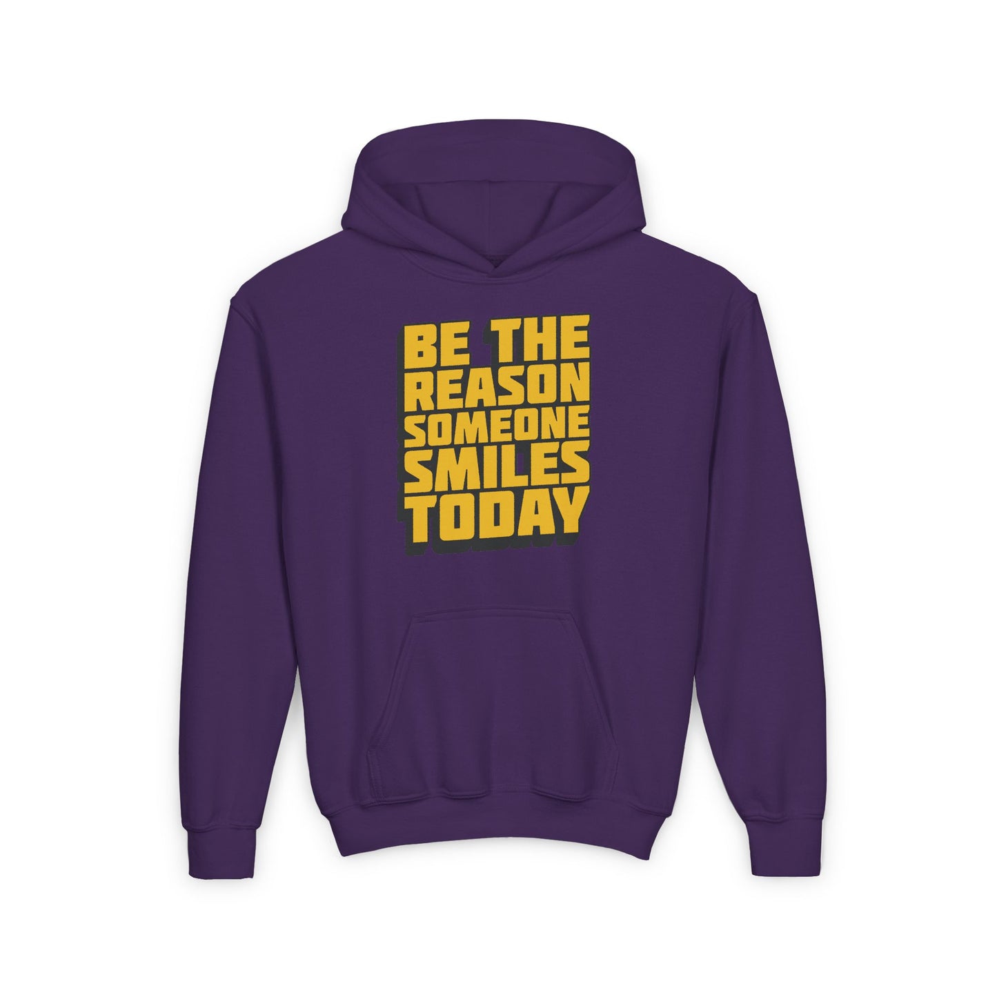 Be The Reason Someone Smiles Today Youth Heavy Blend Hooded Sweatshirt