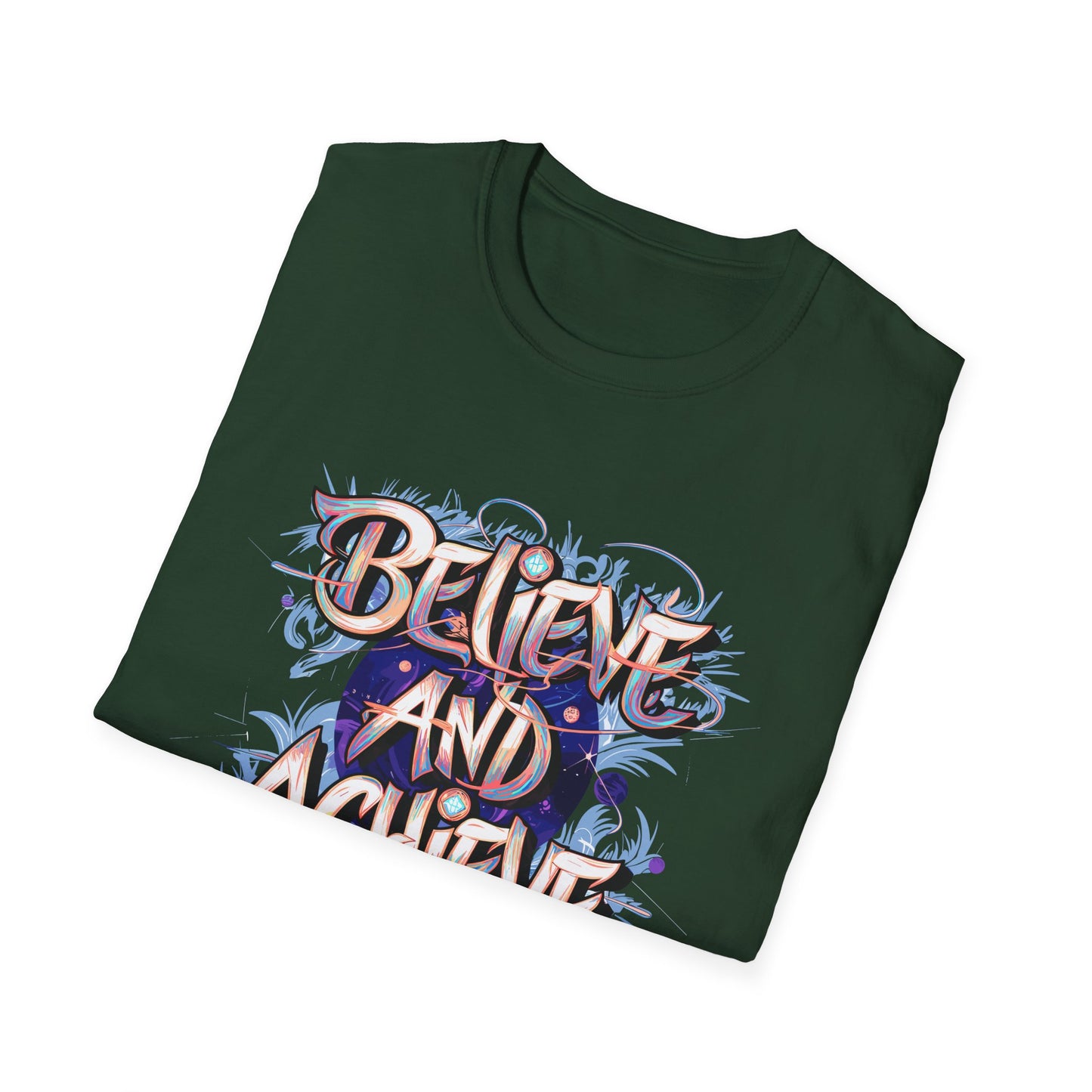 Believe And Achieve Unisex Softstyle T-Shirt