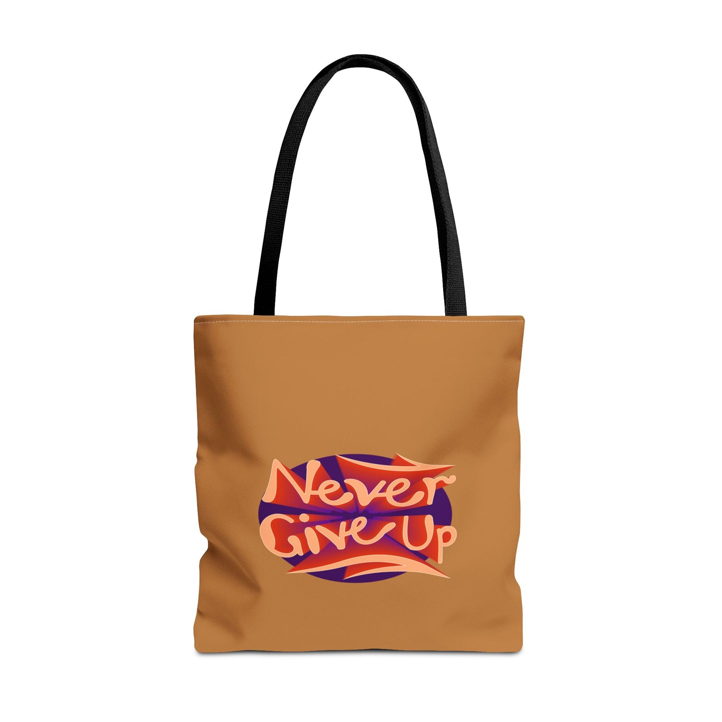 Never Give Up Tote Bag (AOP)