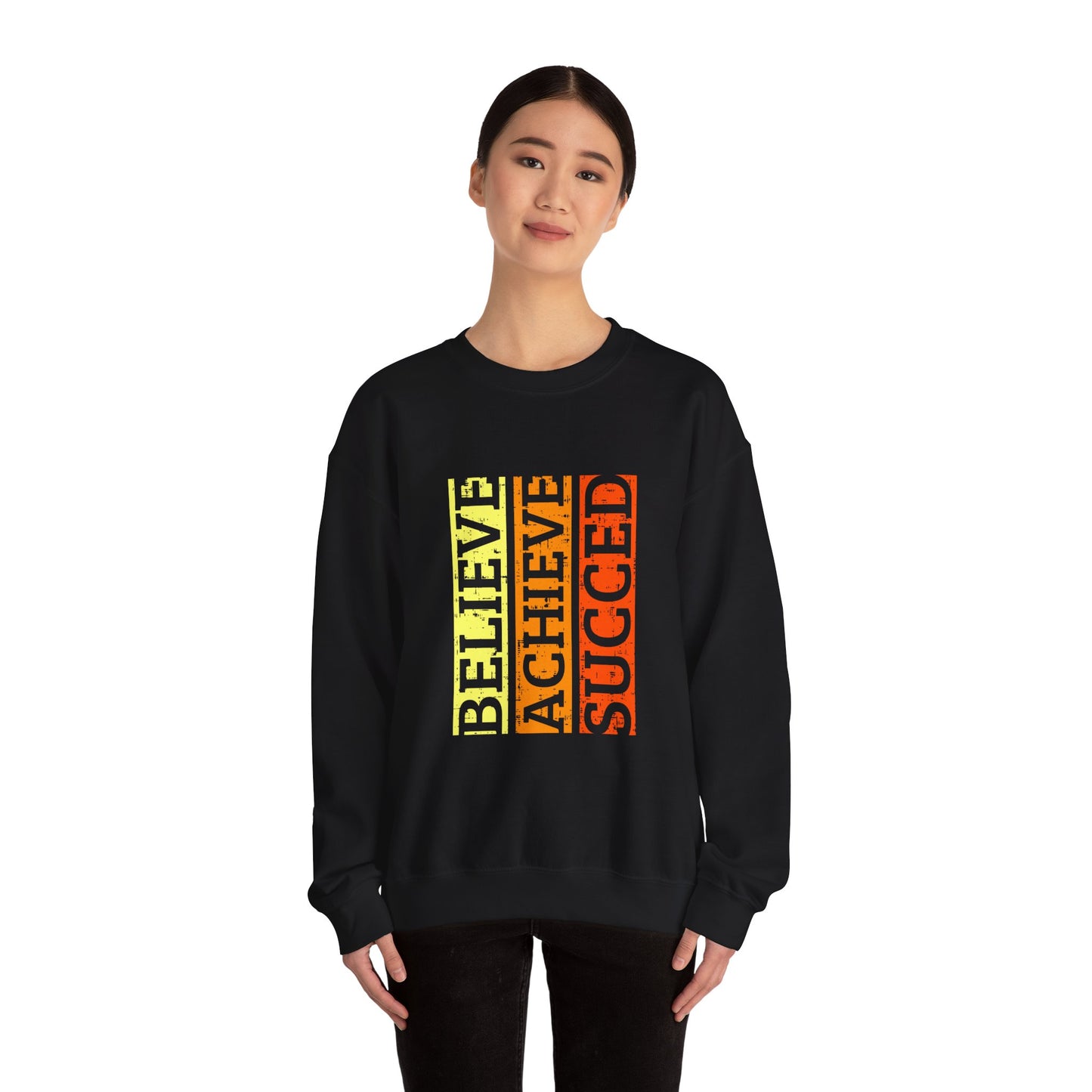 Belive Achieve Succed Unisex Heavy Blend™ Crewneck Sweatshirt