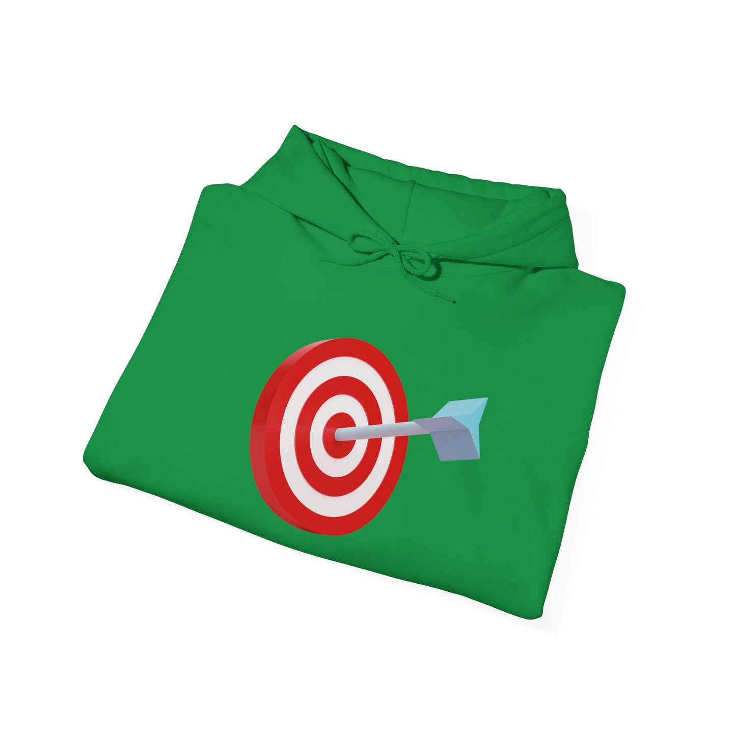 3d Render Arroe Hit The Center Of Target Or Goal Of Success Unisex Heavy Blend™ Hooded Sweatshirt