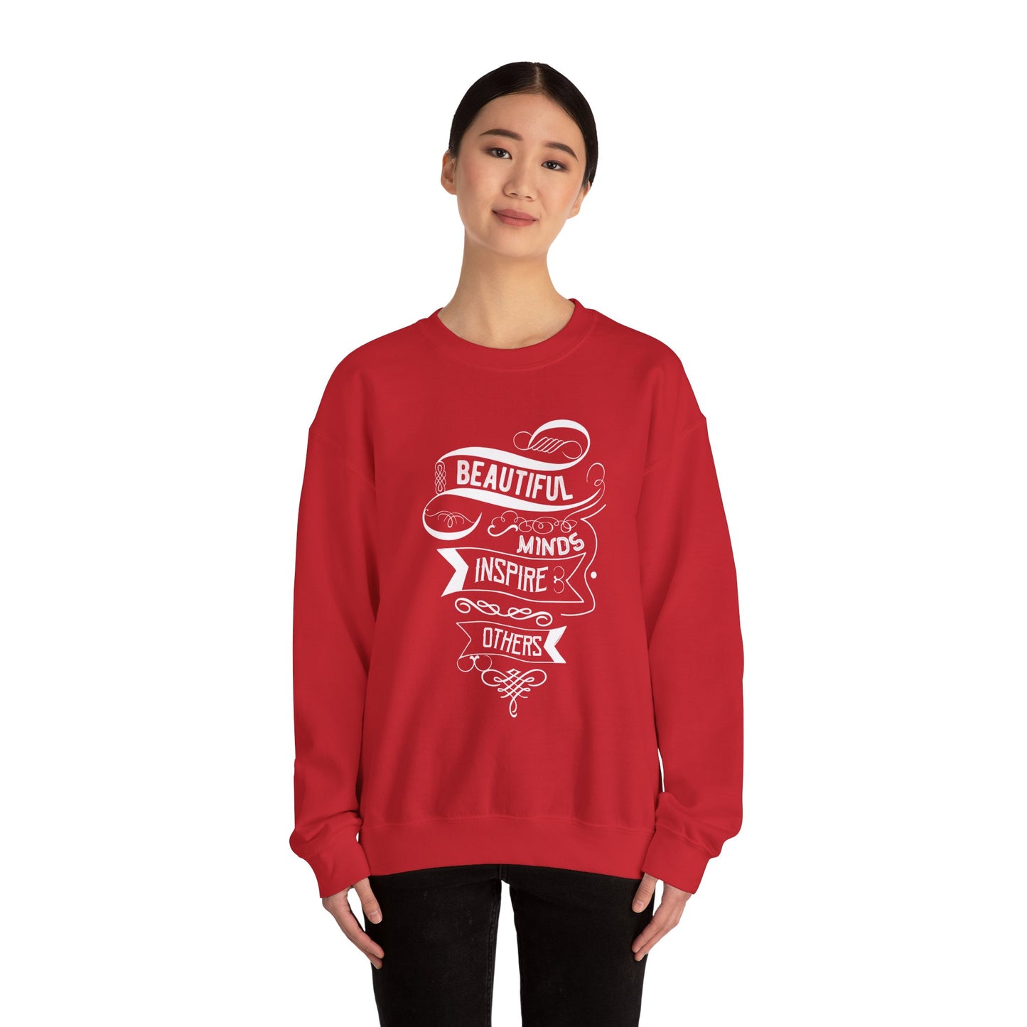 Beautiful Minds Inspire Others Unisex Heavy Blend™ Crewneck Sweatshirt