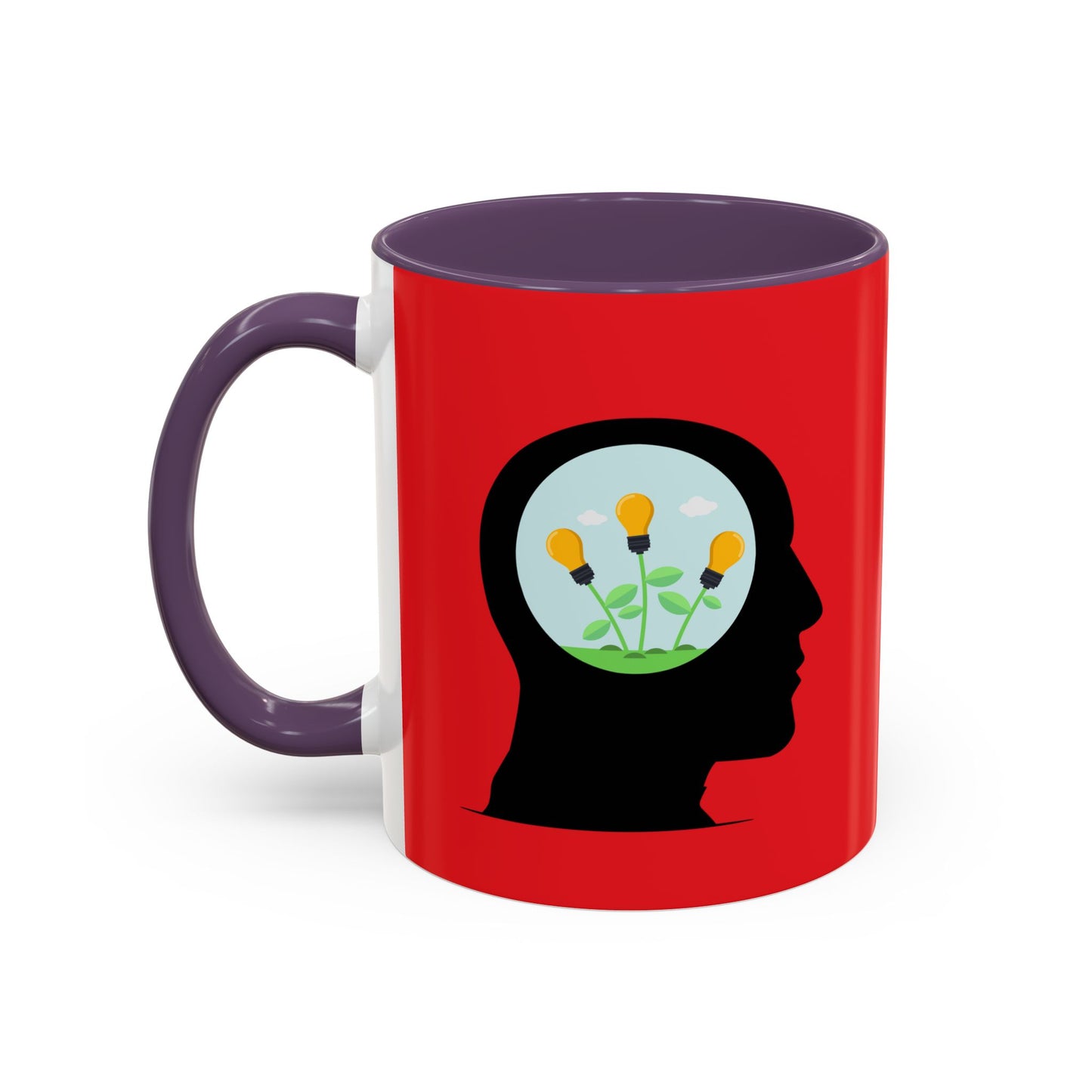 Mindset And Positive Thoughts Accent Coffee Mug (11, 15oz)