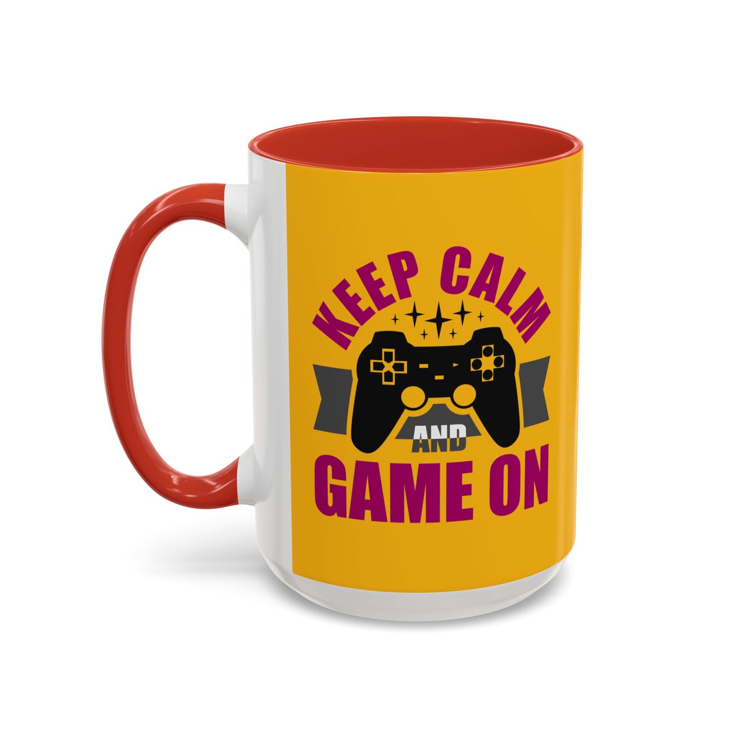 Keep Calm And Game On Accent Coffee Mug (11, 15oz)