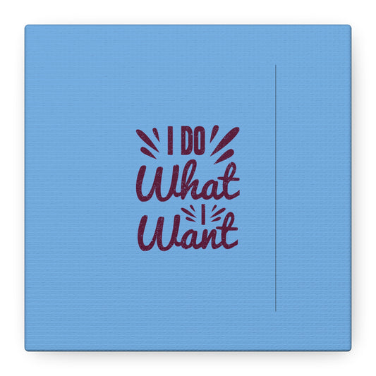 I Do What I Want Matte Canvas, Stretched, 1.25"