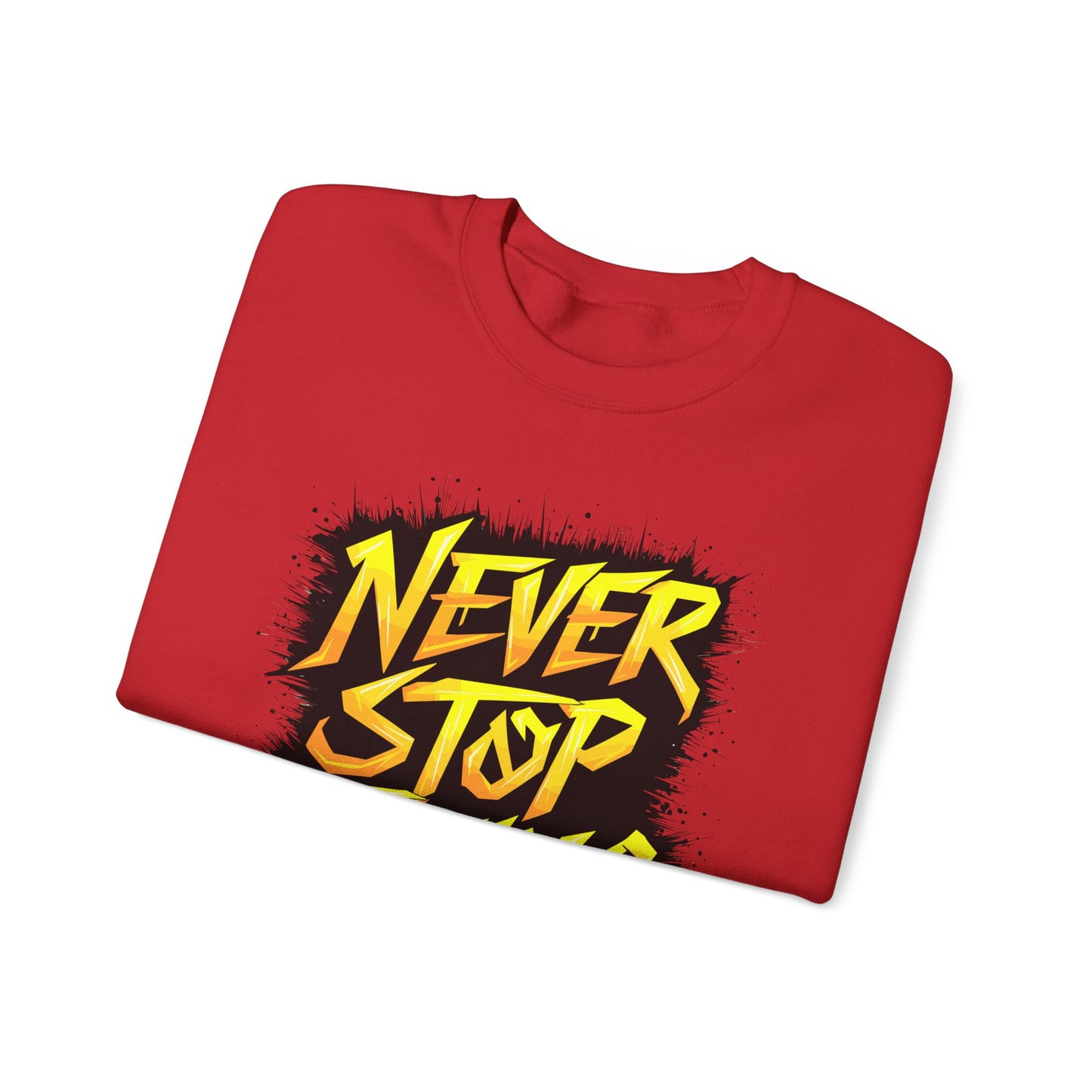Never Stop Trying Unisex Heavy Blend™ Crewneck Sweatshirt
