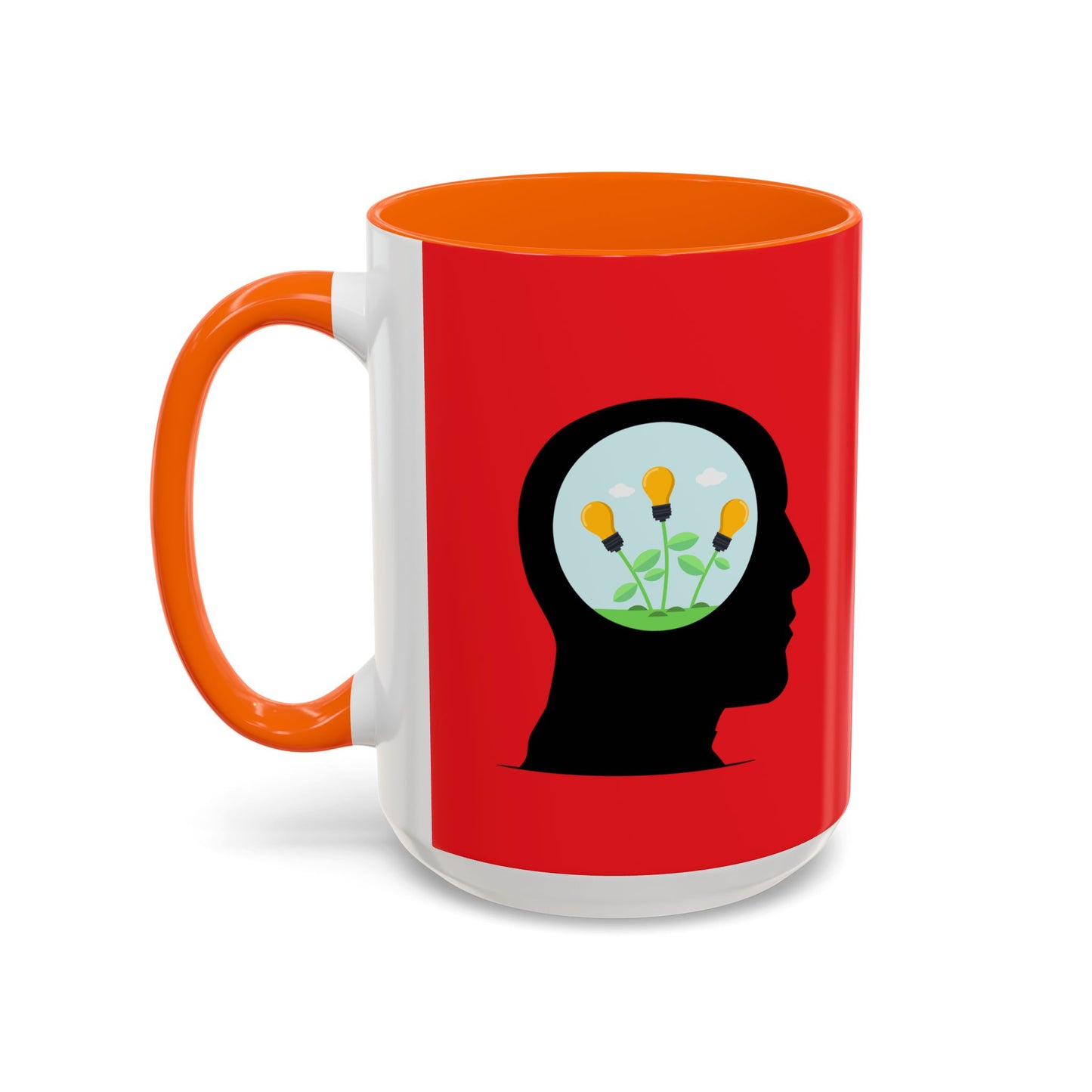 Mindset And Positive Thoughts Accent Coffee Mug (11, 15oz)