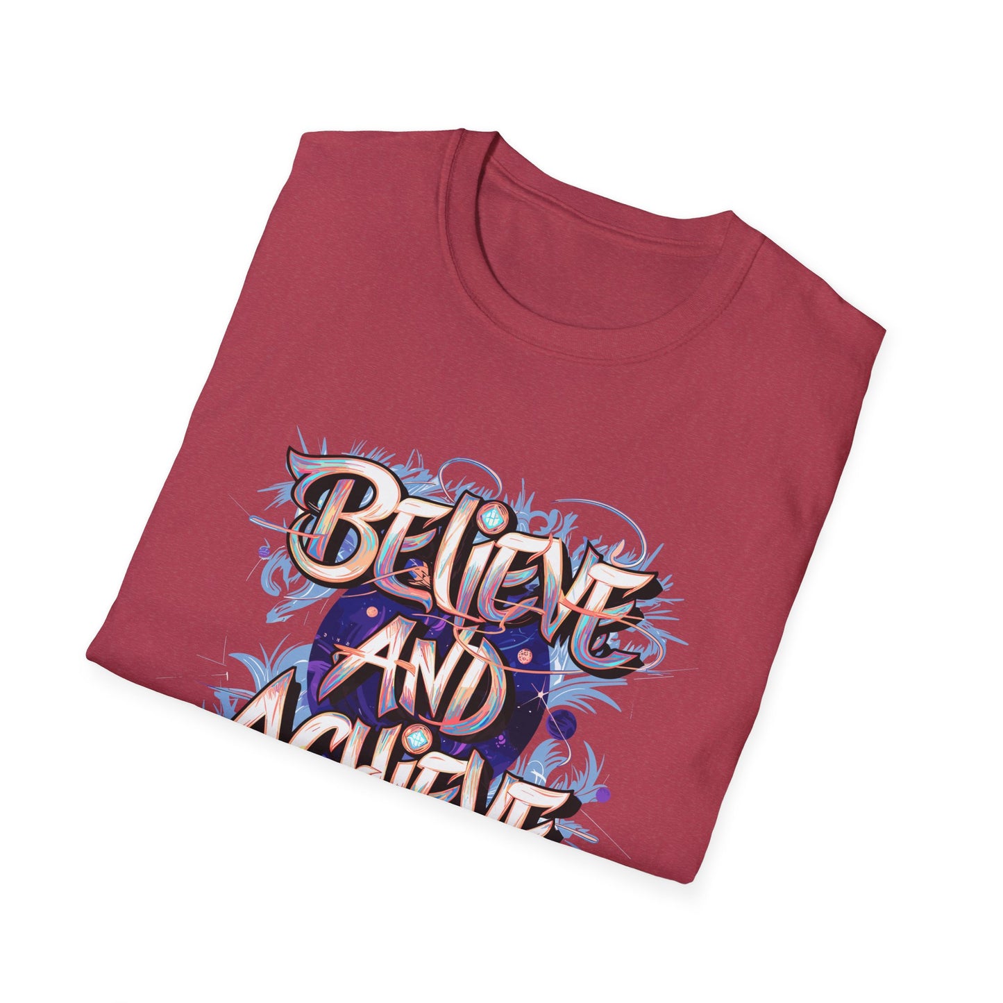 Believe And Achieve Unisex Softstyle T-Shirt