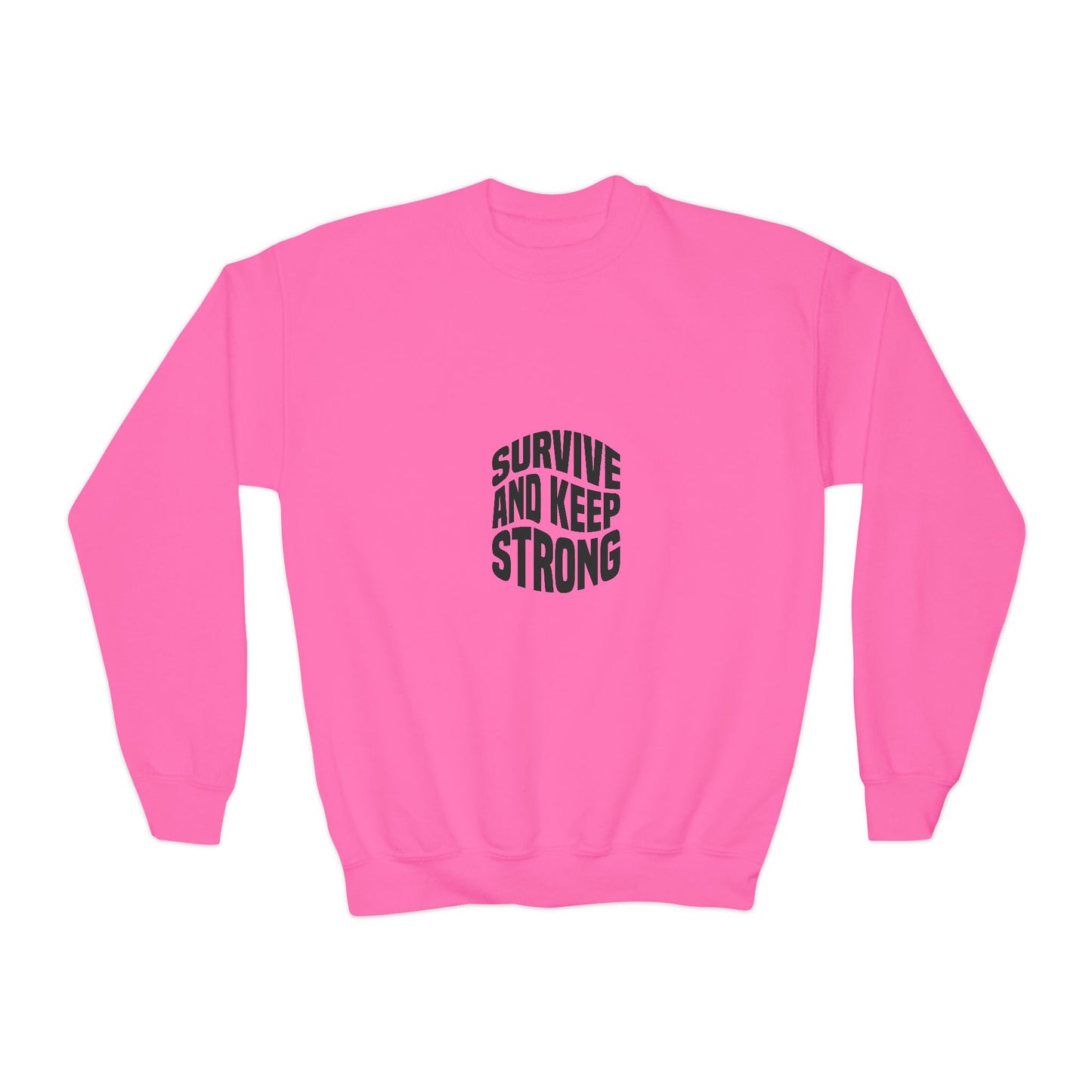 Survive And Keep Strong Youth Crewneck Sweatshirt