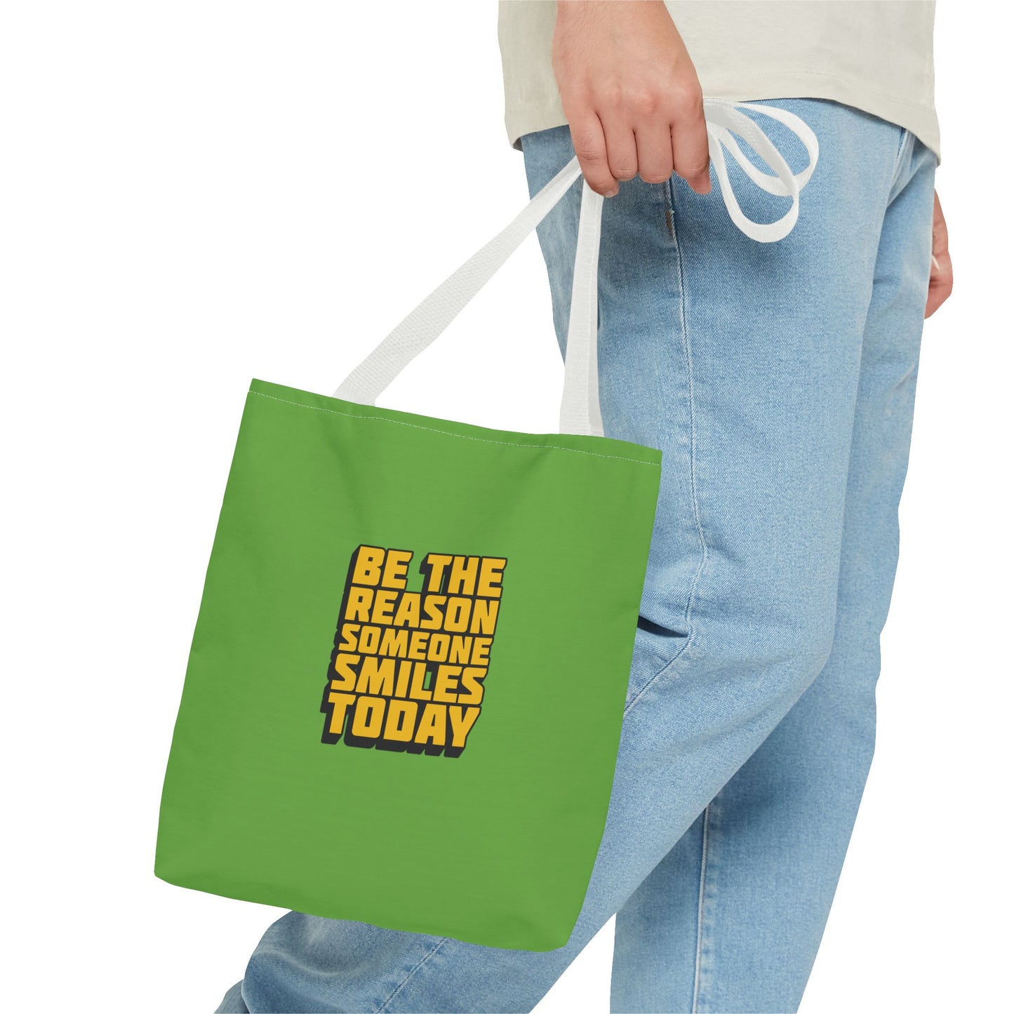 Be The Reason Someone Smiles Today Tote Bag (AOP)