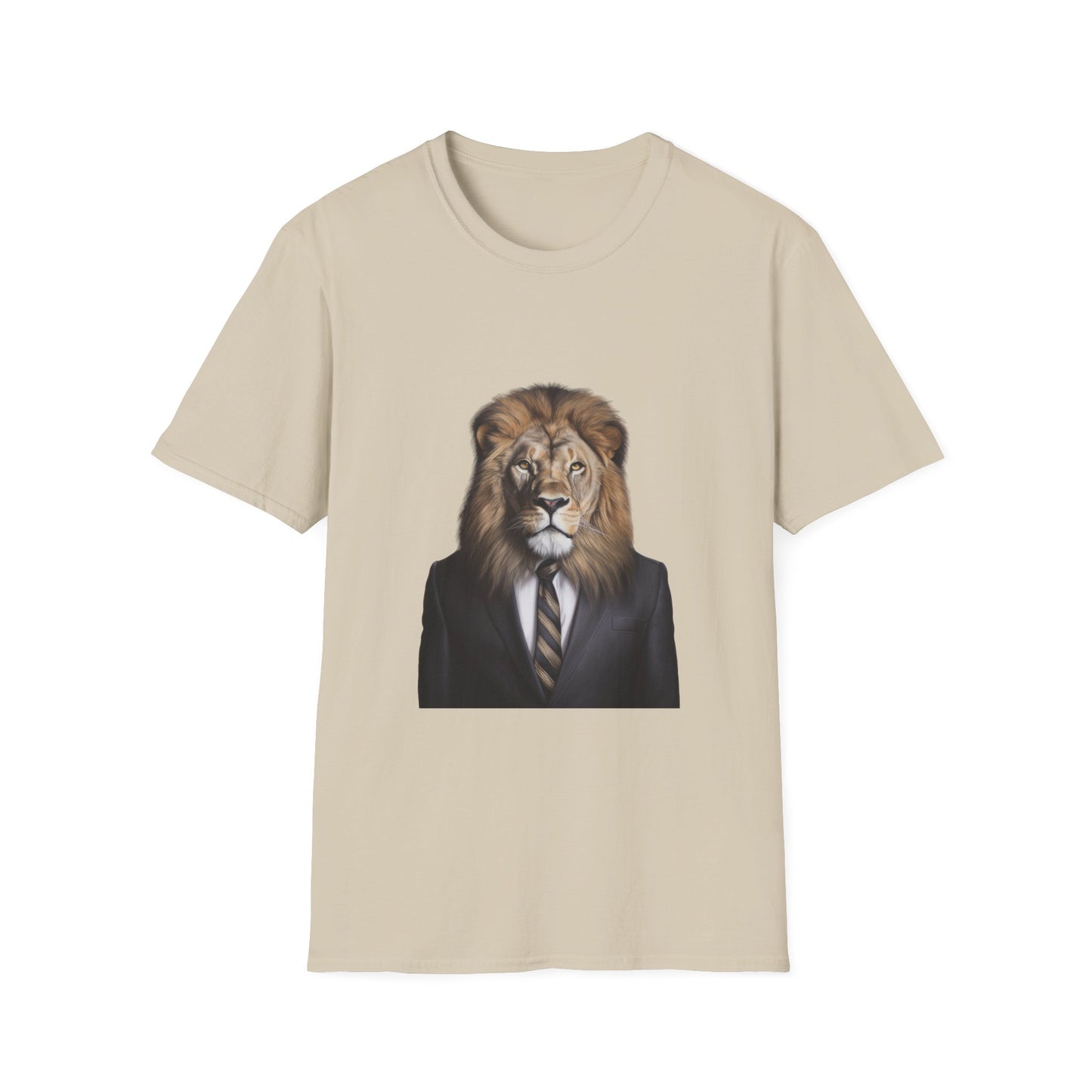 lion business person Unisex Softstyle T-Shirt