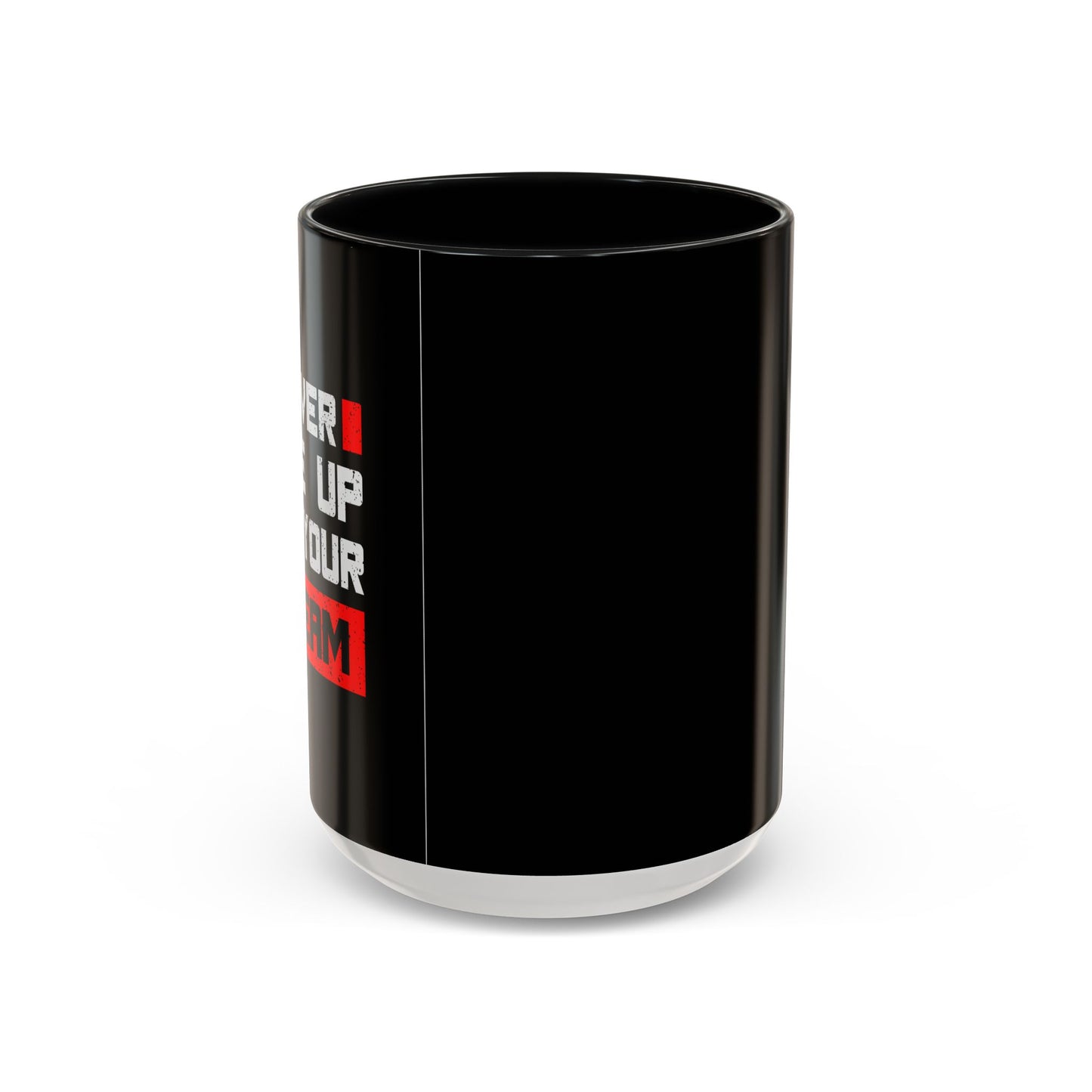 Never Give Up On Your Dream Accent Coffee Mug (11, 15oz)