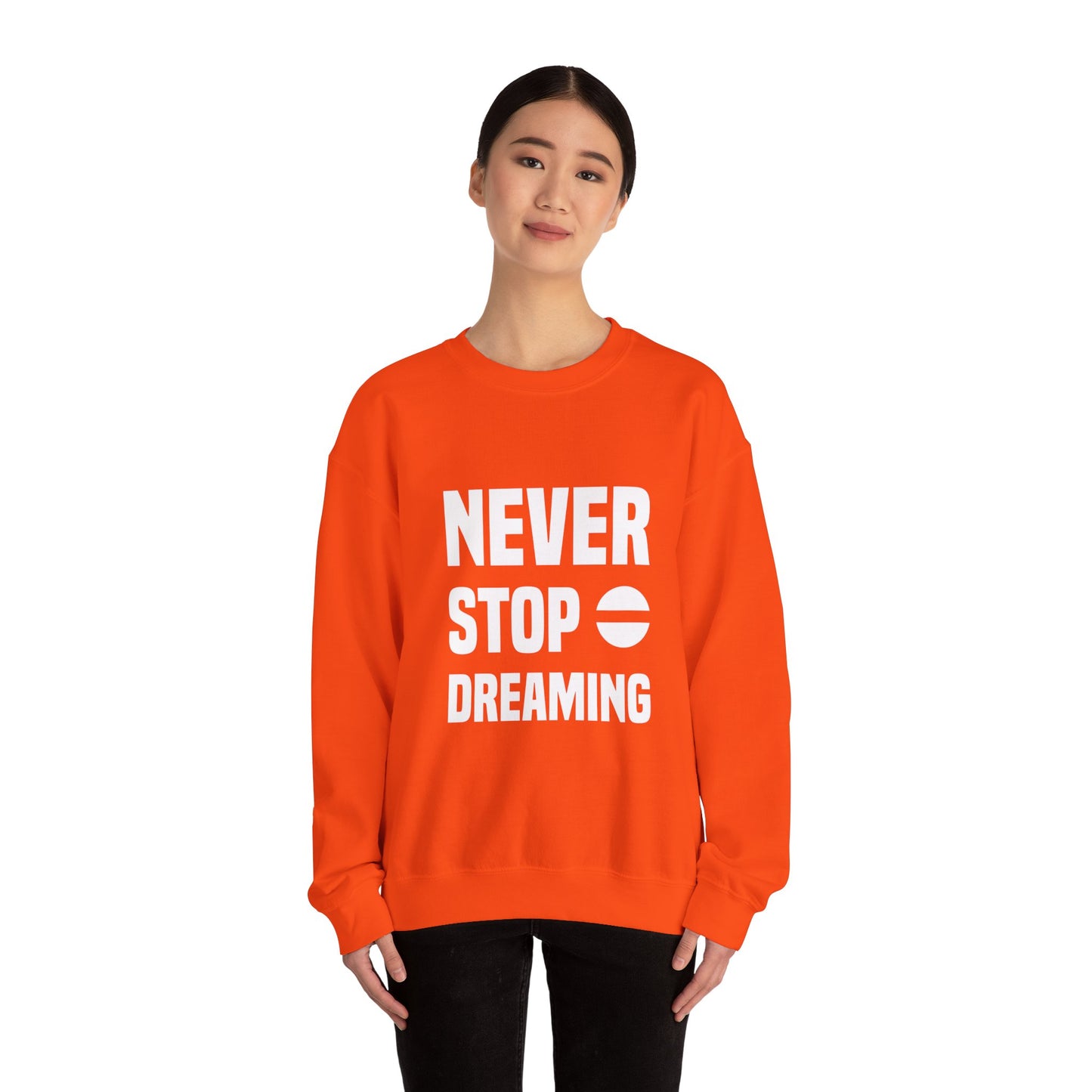 Never Stop Dreaming Unisex Heavy Blend™ Crewneck Sweatshirt