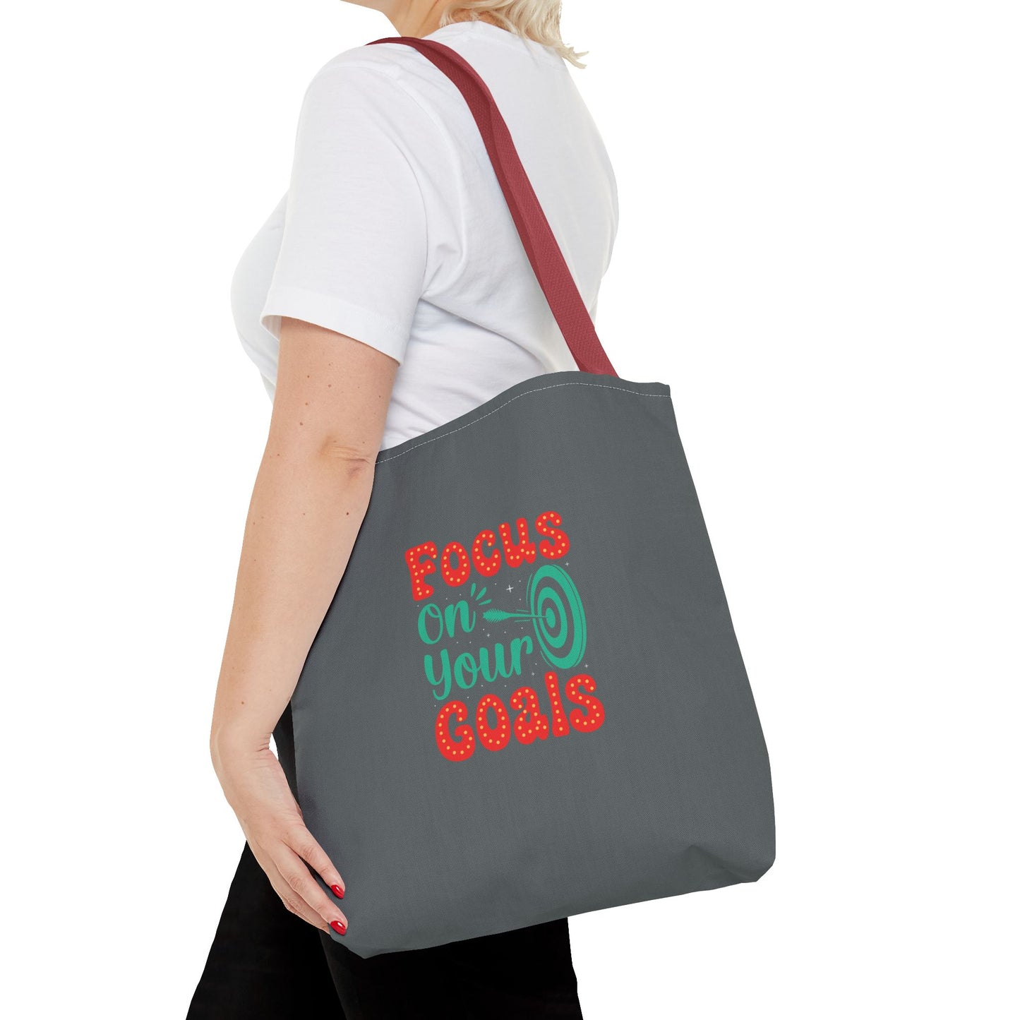 Focus On Your Goals Tote Bag (AOP)