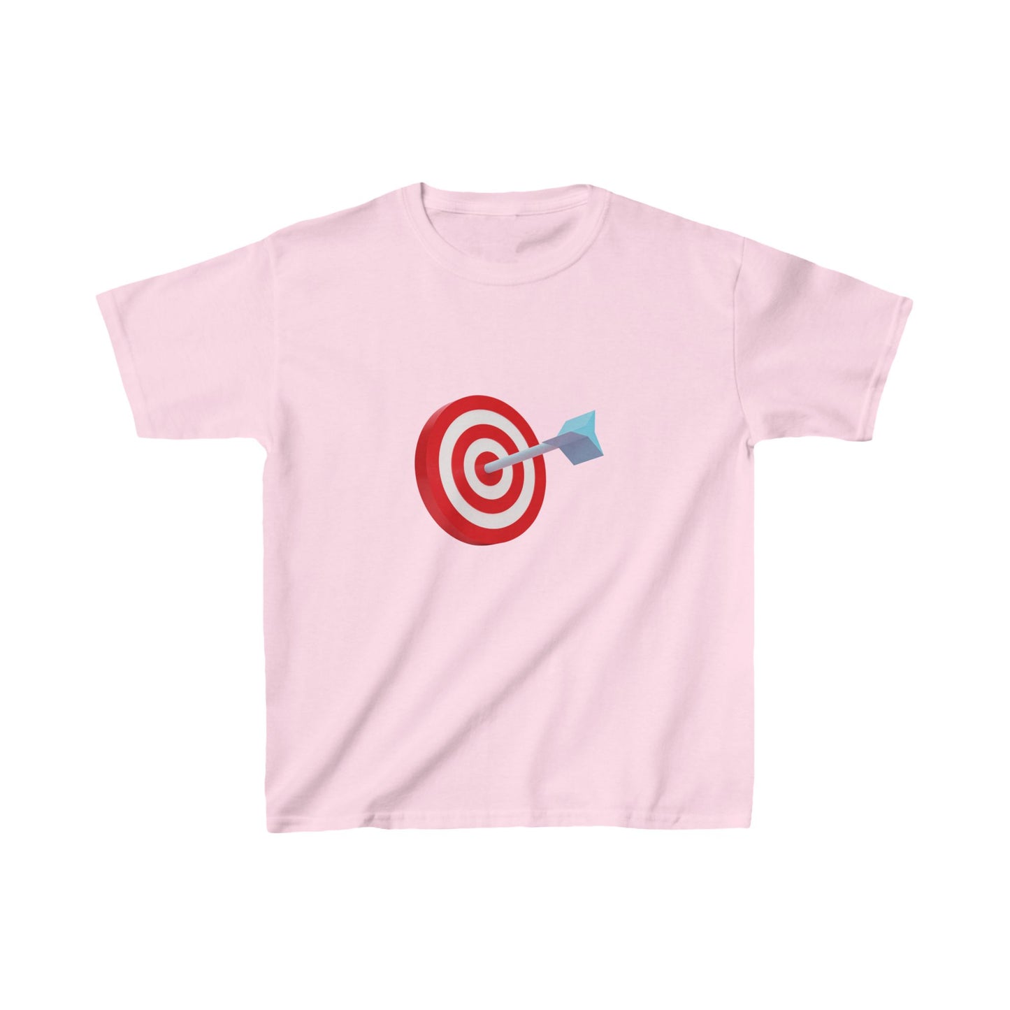 3d Render Arrow Hit The Center Of Target Or Goal Of Success Kids Heavy Cotton™ Tee