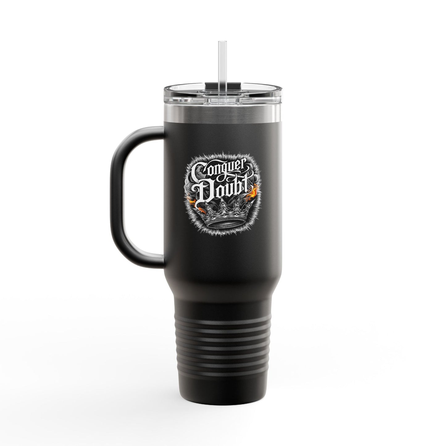 Conquer Doubt Insulated Travel Mug, 40oz
