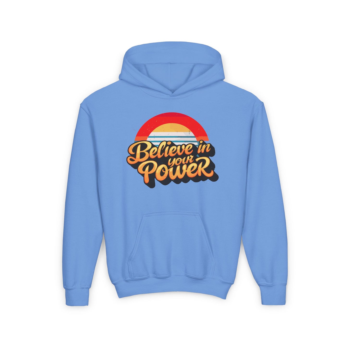 Believe In Your Power Youth Heavy Blend Hooded Sweatshirt