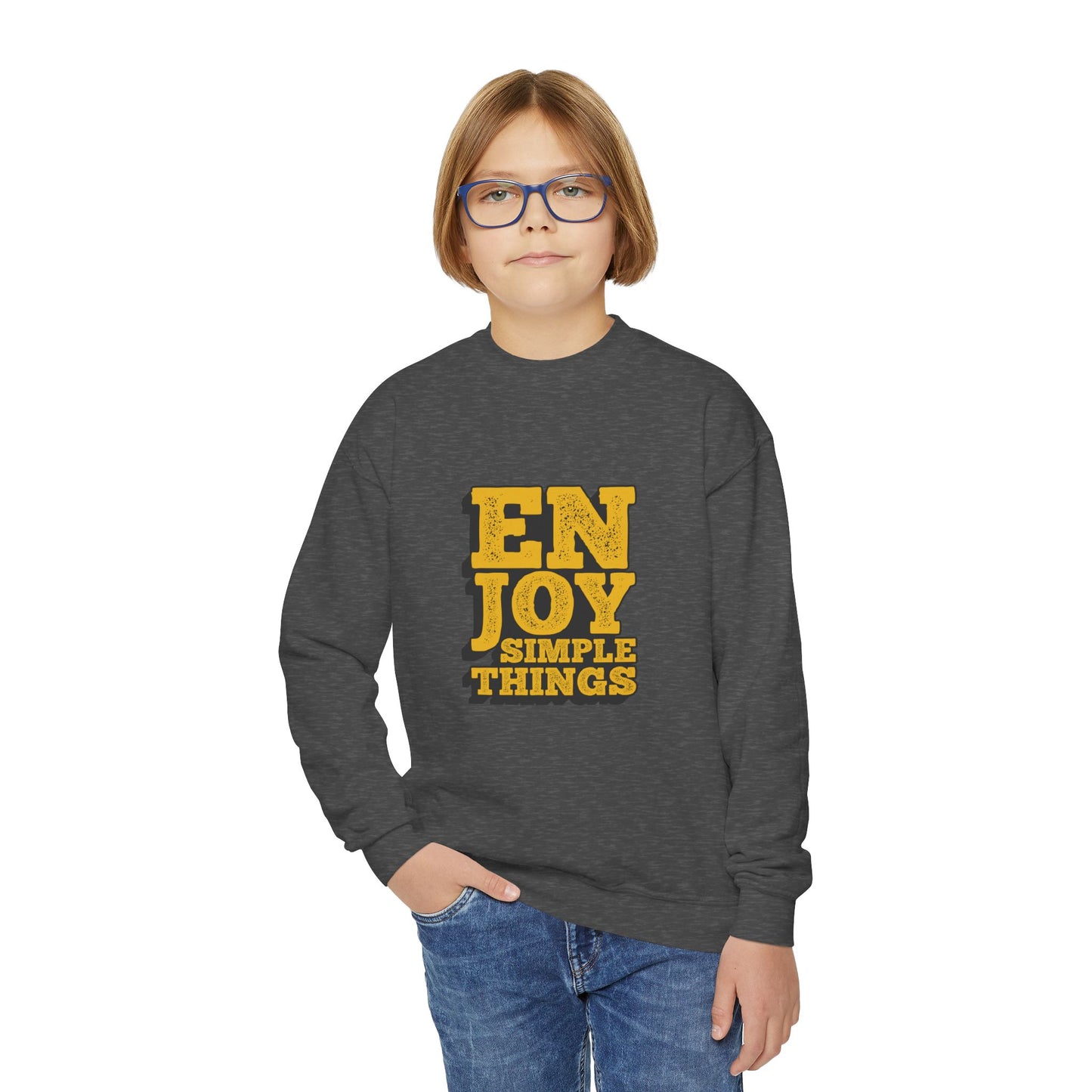 Enjoy Simple Things Youth Crewneck Sweatshirt