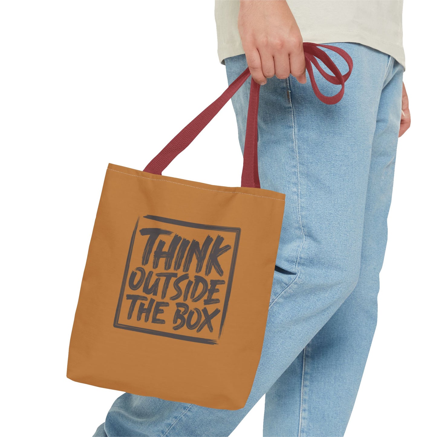 Think Outside The Box Tote Bag (AOP)