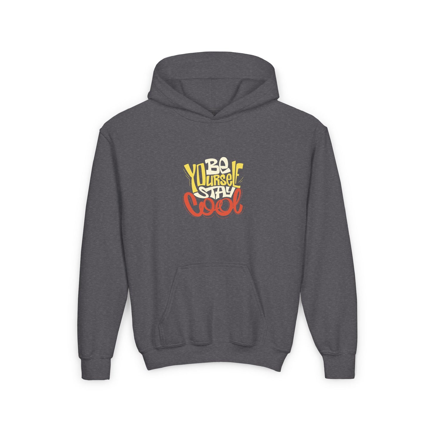 Be Yourself Stay Cool Youth Heavy Blend Hooded Sweatshirt