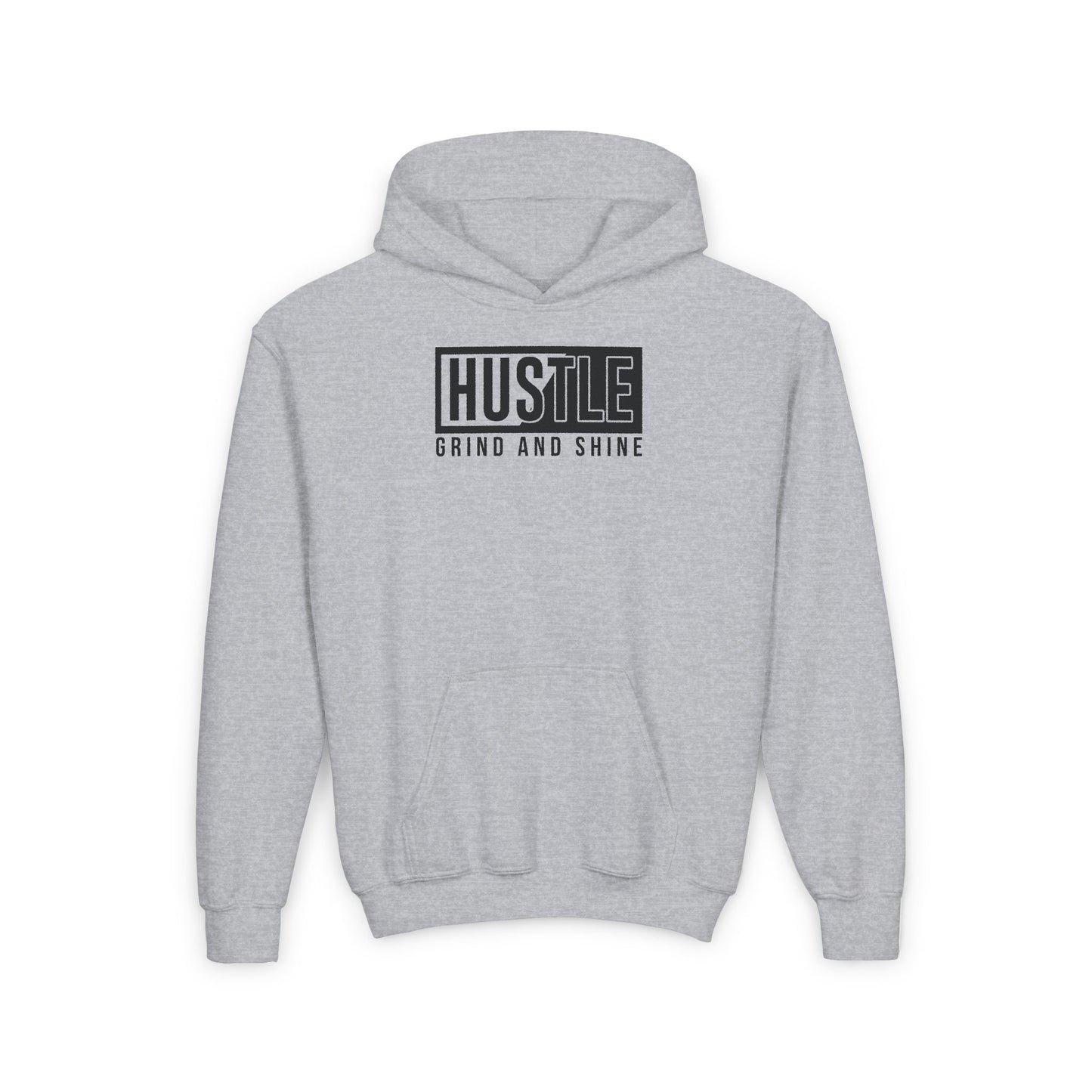Hustle Grind And Shine Youth Heavy Blend Hooded Sweatshirt