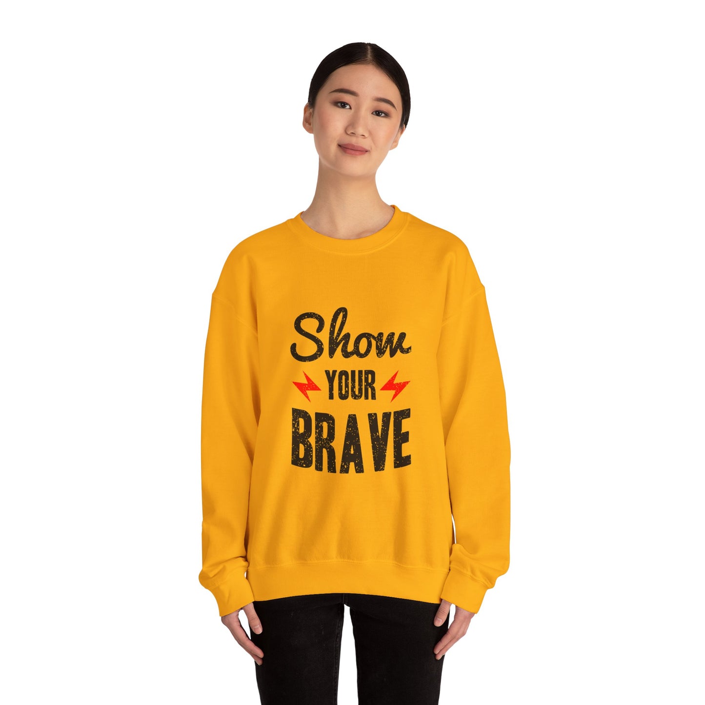 Show Your Brave Unisex Heavy Blend™ Crewneck Sweatshirt