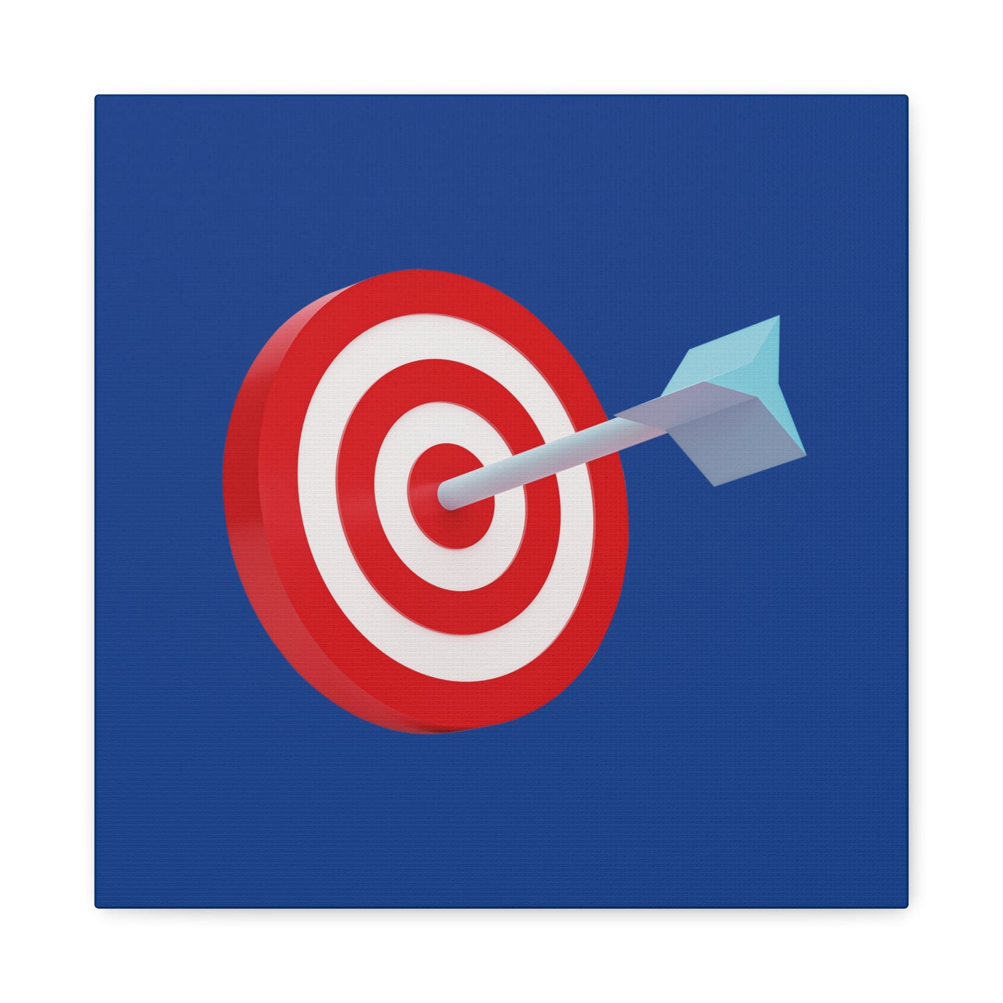 3d Render Arroe Hit The Center Of Target Or Goal Of Success Matte Canvas, Stretched, 1.25"