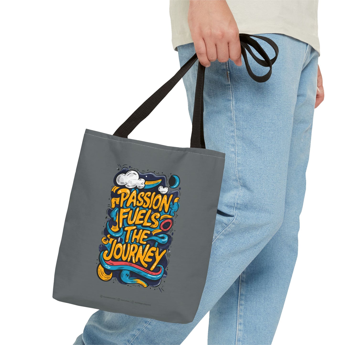Passion Fuels The Journey Tote Bag (AOP)