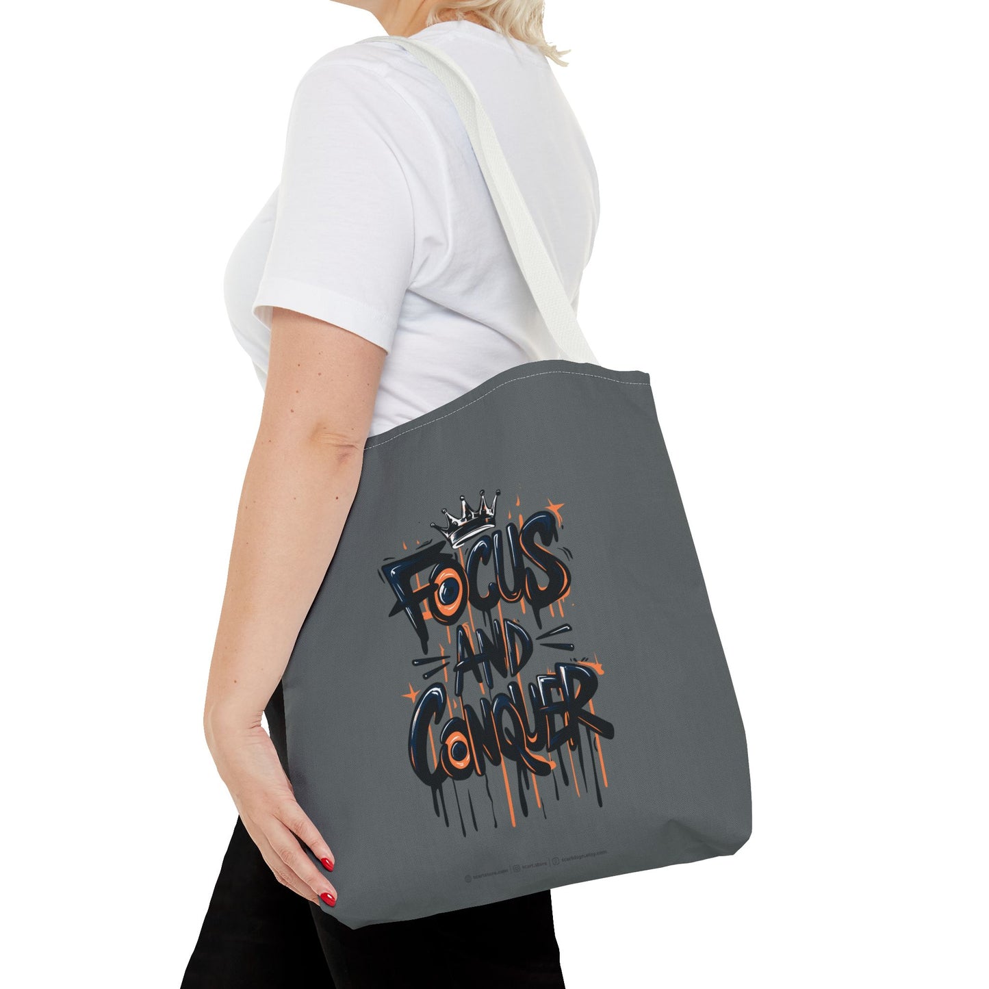 Focus And Conquer Tote Bag (AOP)
