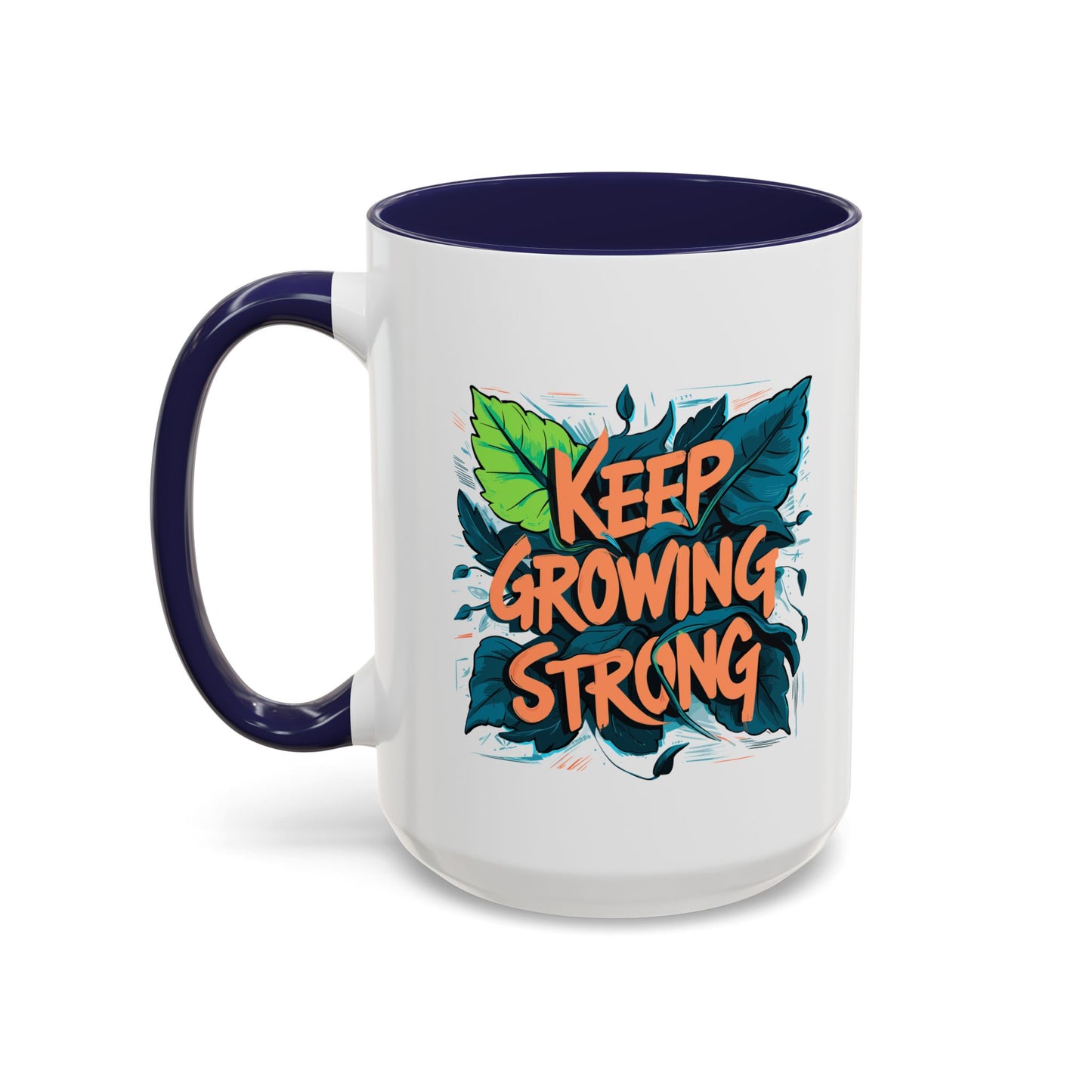 Keep Growing Strong Accent Coffee Mug (11, 15oz)