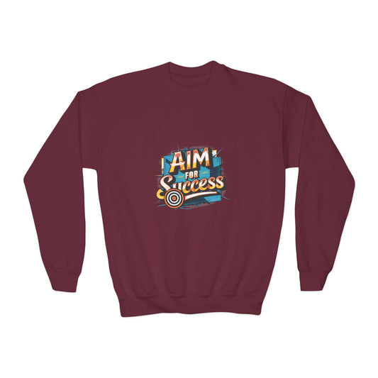 Aim For Success Youth Crewneck Sweatshirt