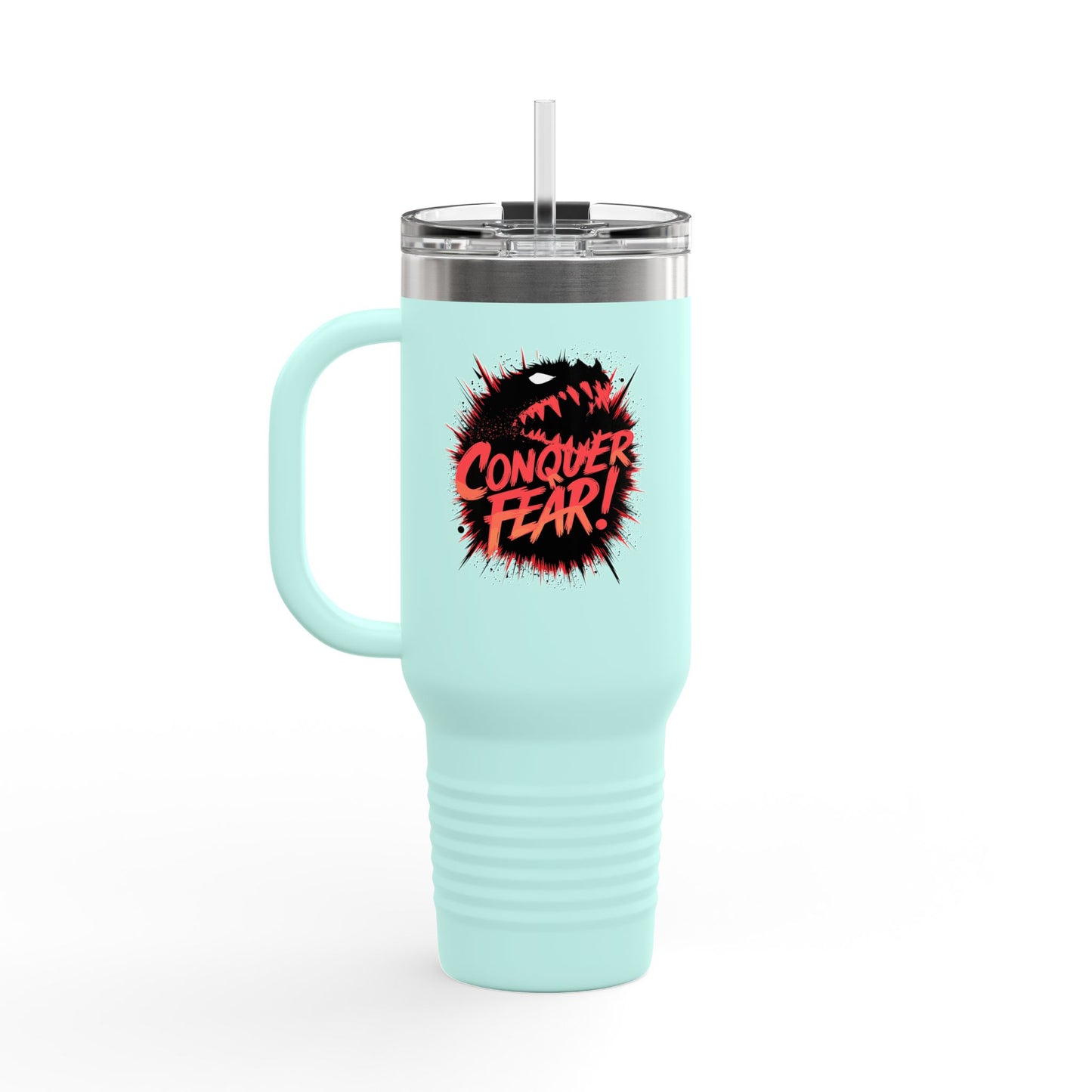 Conquer Fear! Insulated Travel Mug, 40oz