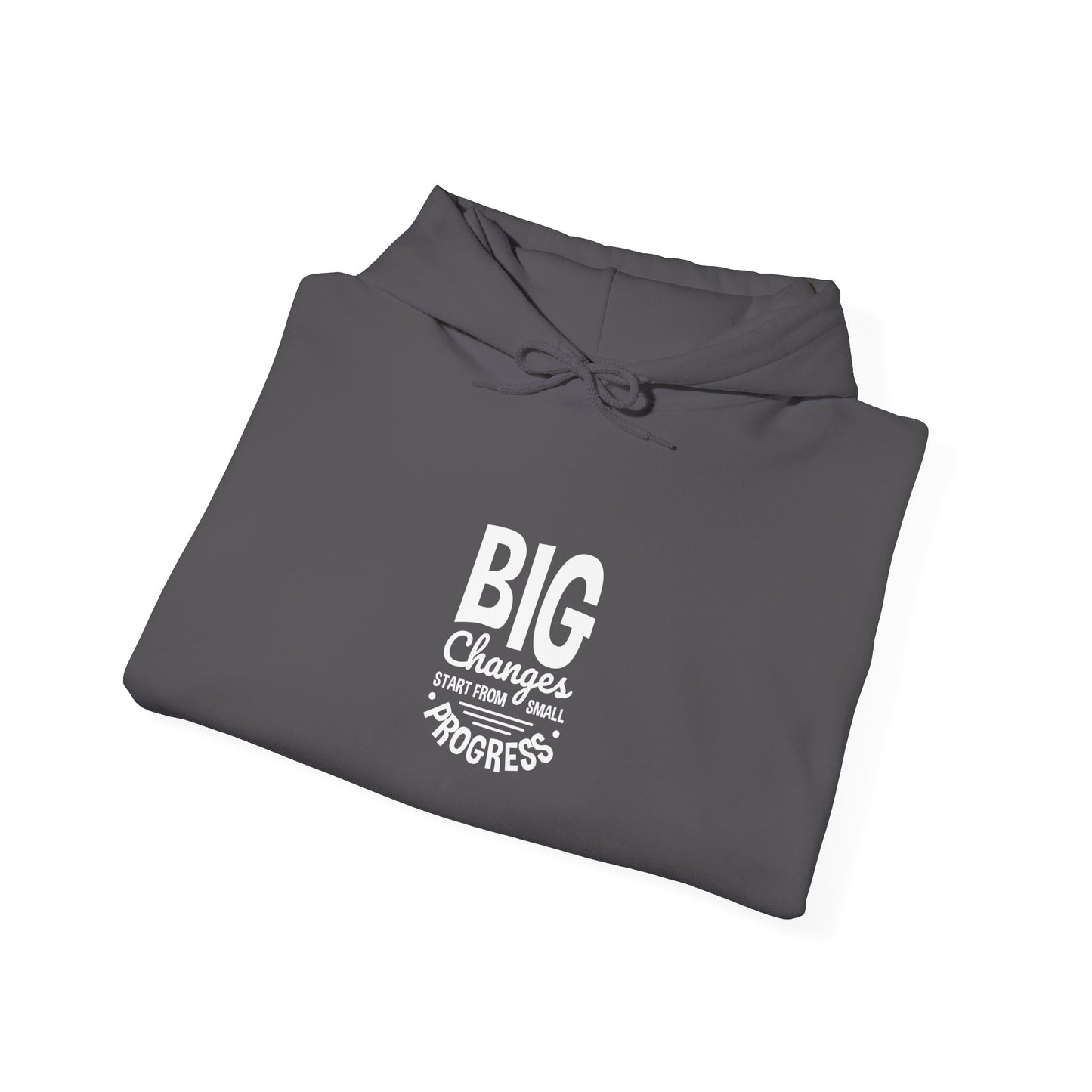 Big Changes Start From Small Progress Unisex Heavy Blend™ Hooded Sweatshirt