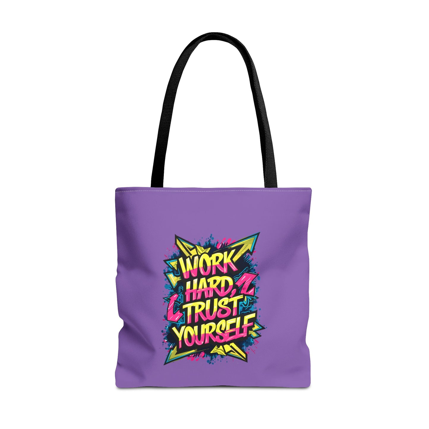 Work Hard Trust Yourself Tote Bag (AOP)