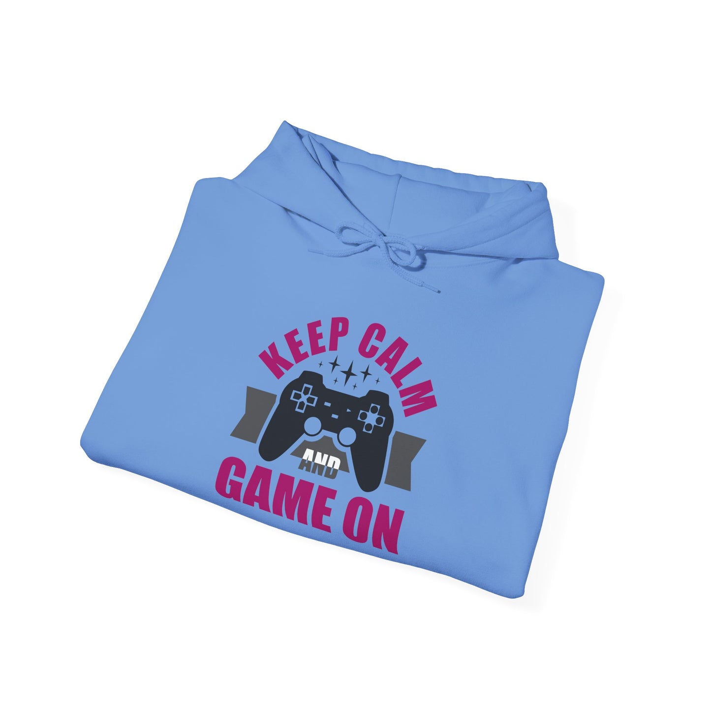 Keep Calm And Game On Unisex Heavy Blend™ Hooded Sweatshirt