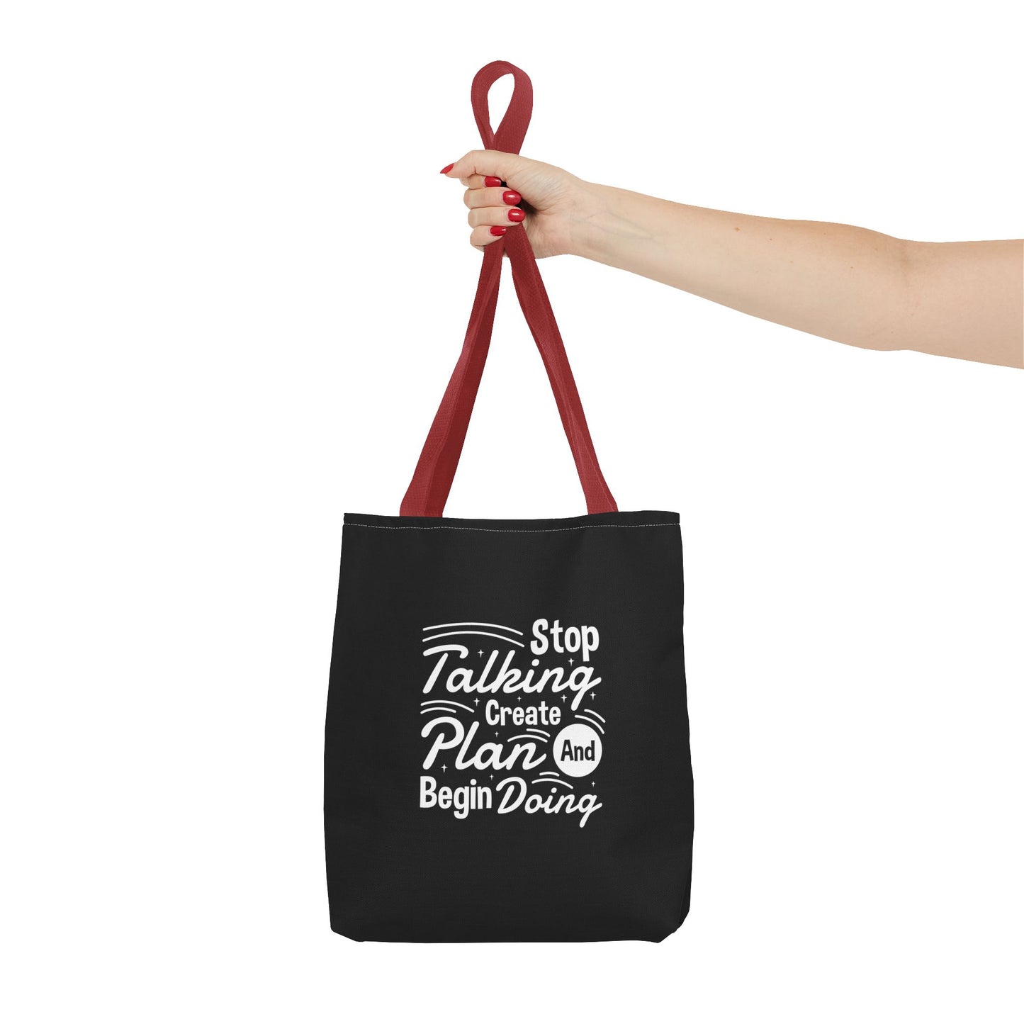 Stop Talking Create Plan And Begin Doing Tote Bag (AOP)