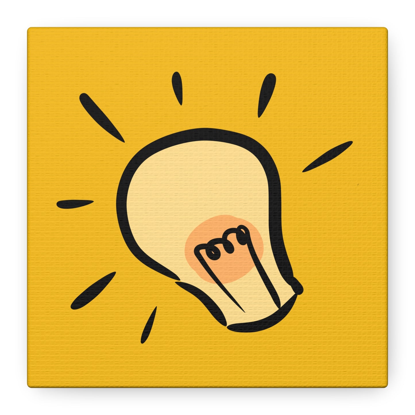 Inspire Idea Bulb Matte Canvas, Stretched, 1.25"