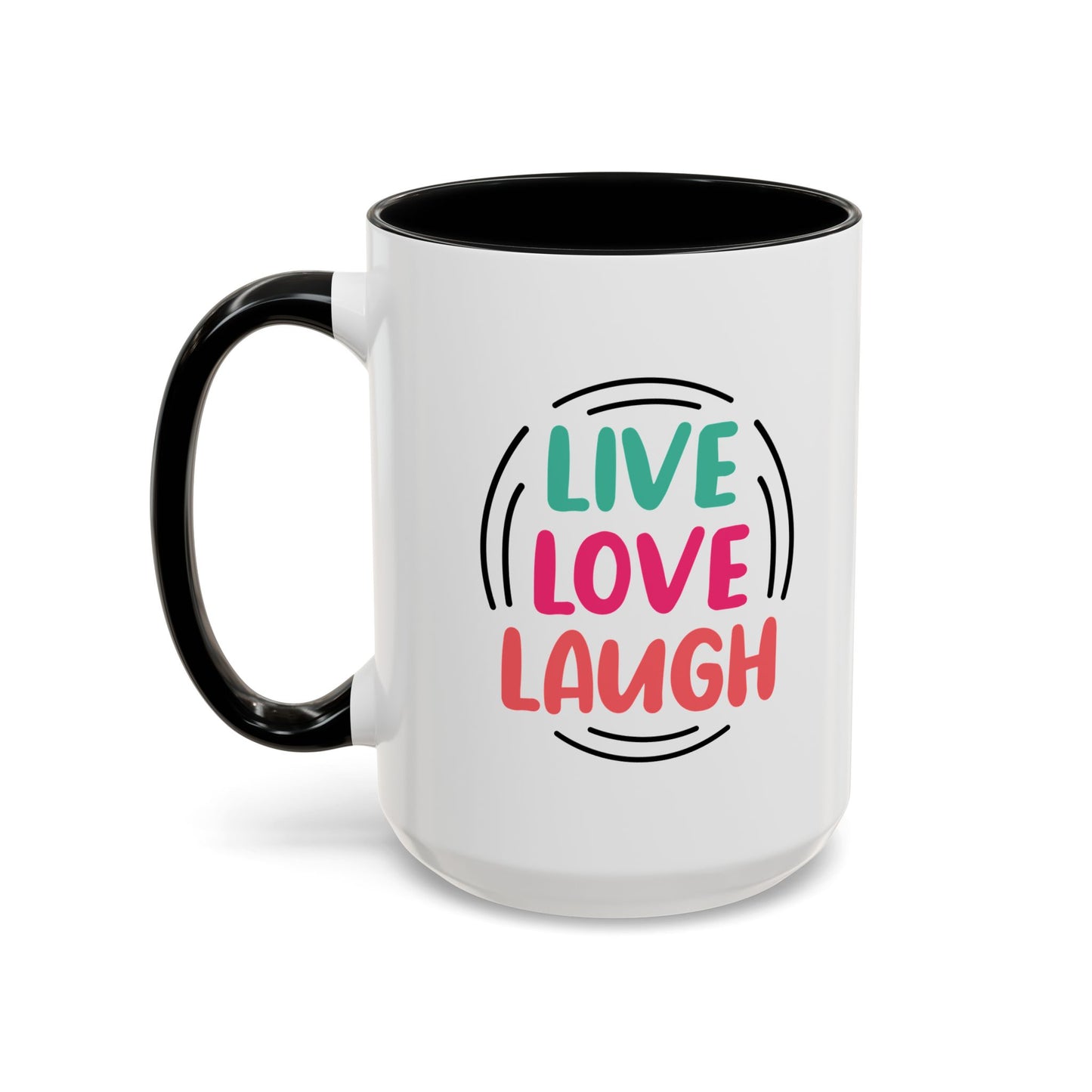 Live Love Laugh Accent Coffee Mug (11, 15oz)