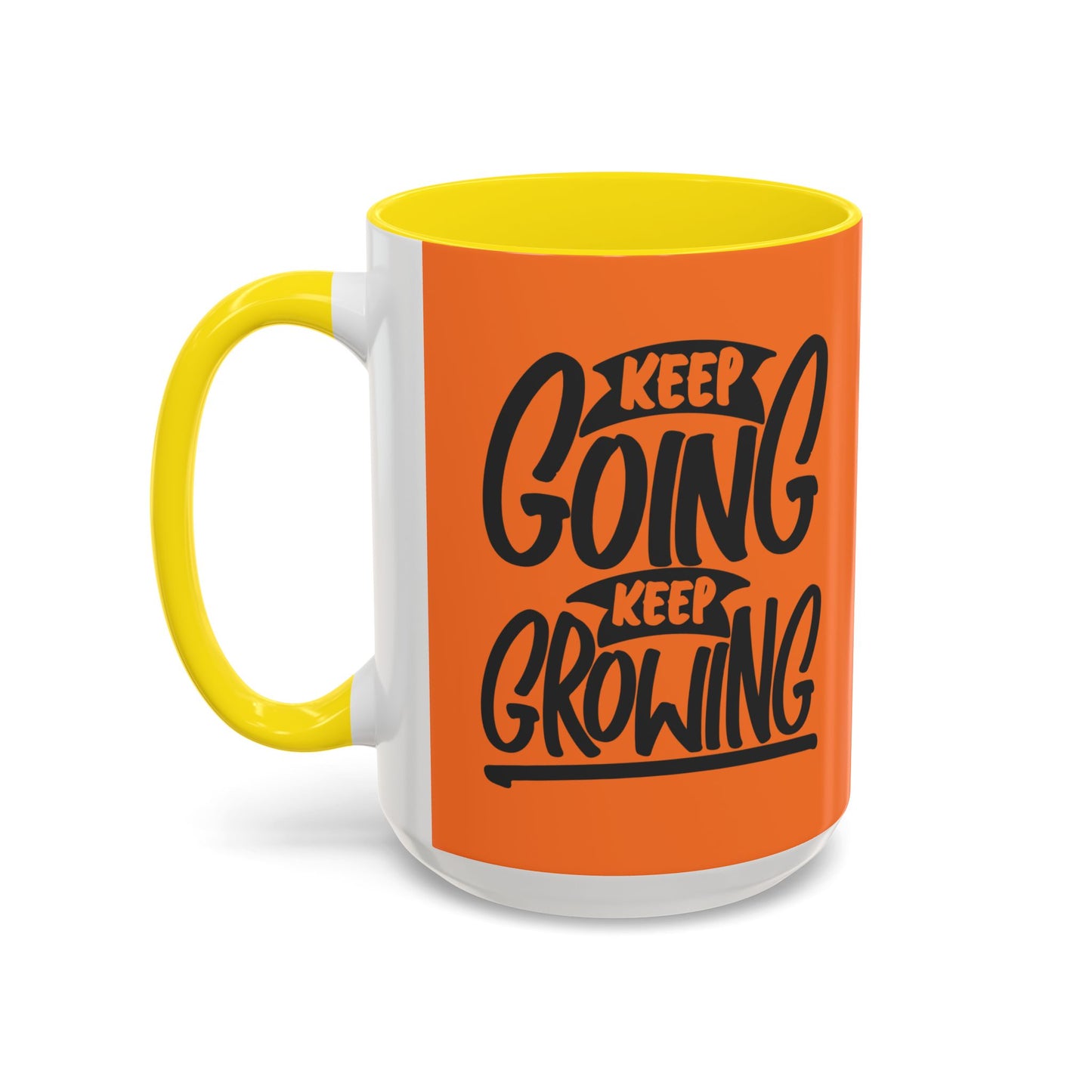 Keep Going Keep Growing Accent Coffee Mug (11, 15oz)
