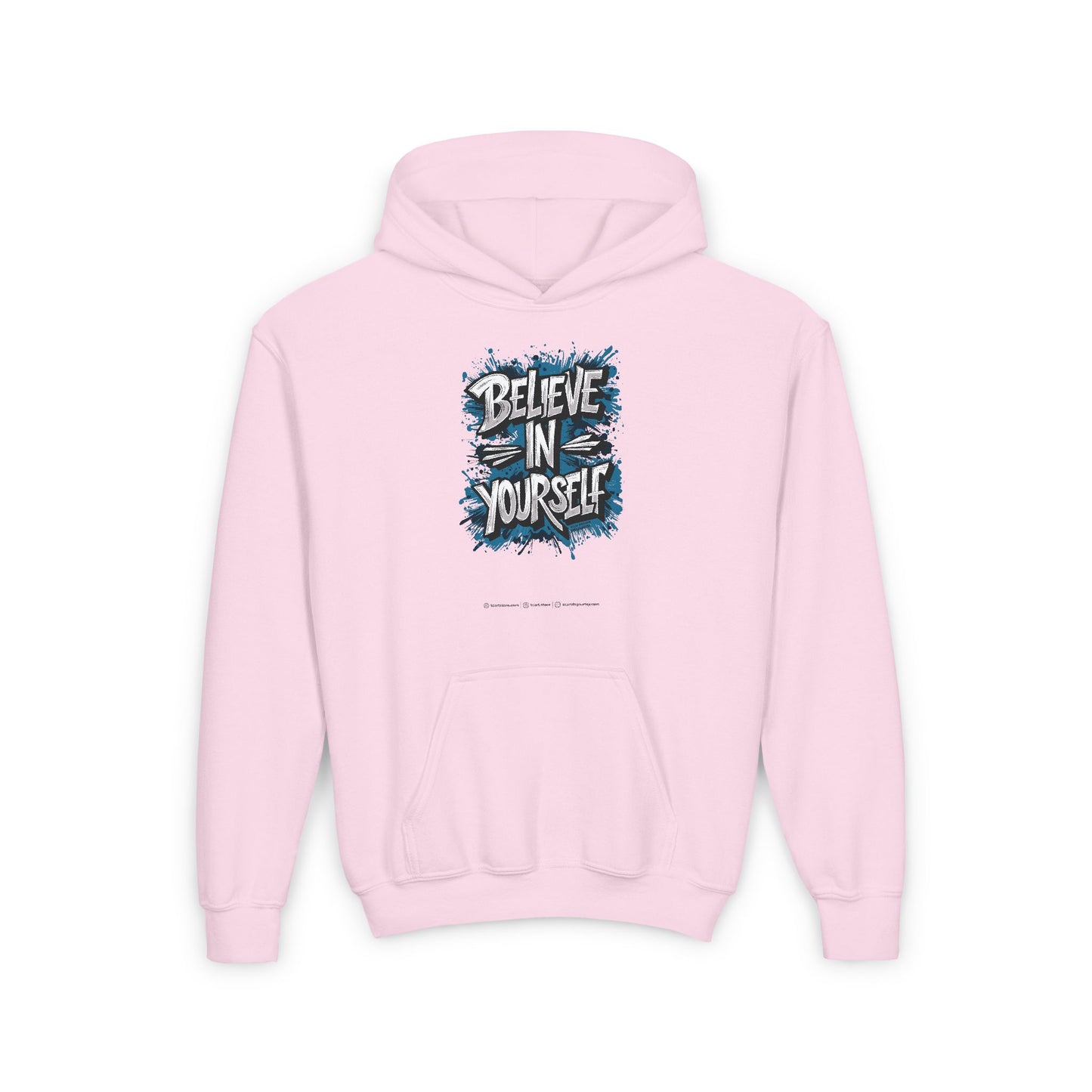 Believe In Yourself Youth Heavy Blend Hooded Sweatshirt