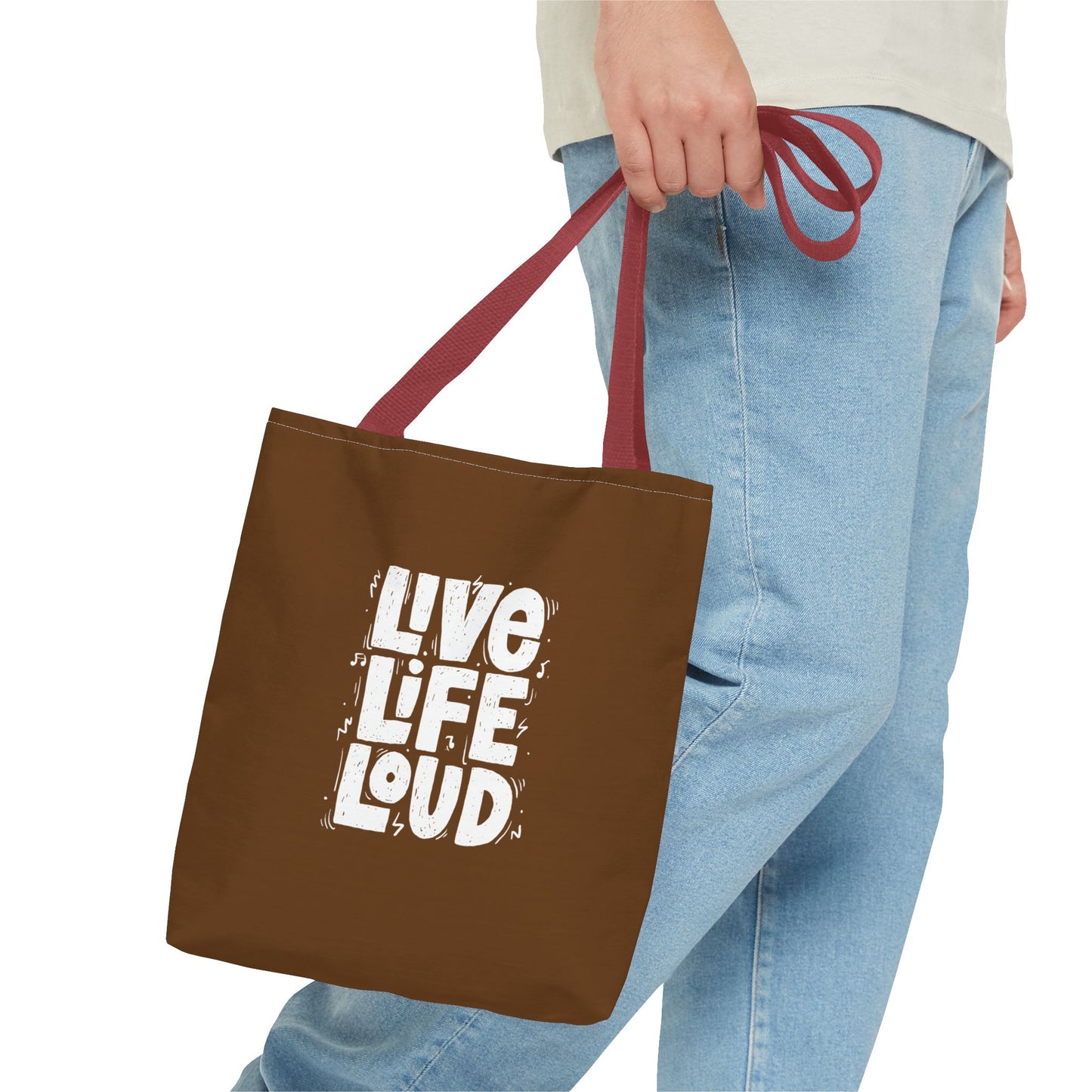 Live Life Loud Tote Bag (AOP)