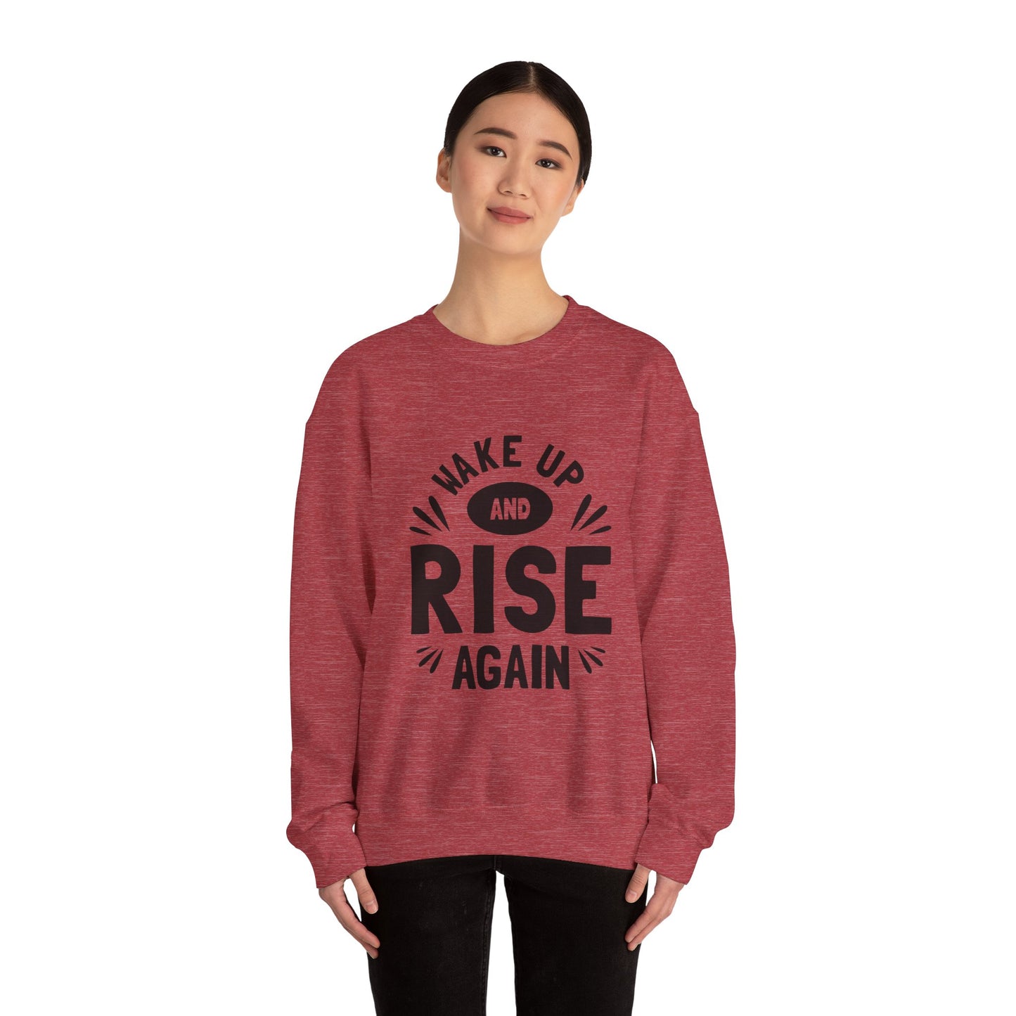 Wake Up And Rise Again Unisex Heavy Blend™ Crewneck Sweatshirt